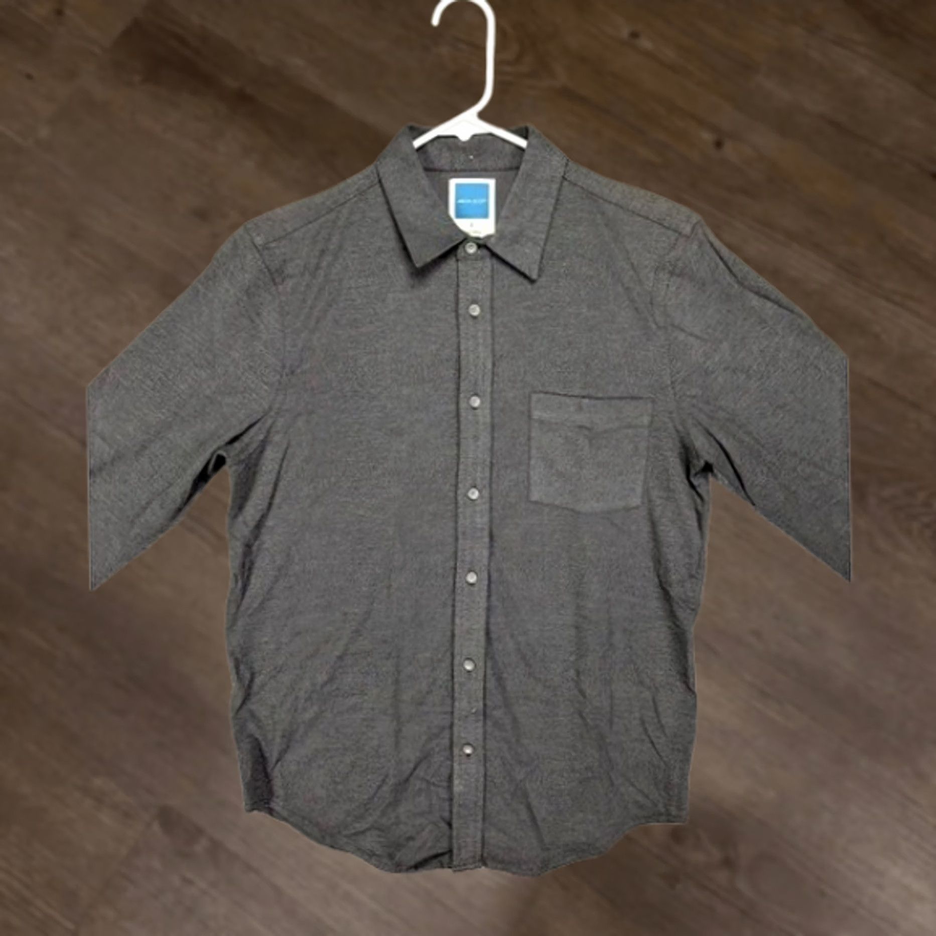Vintage Jason Scott Shirt Adult Small Grey Flannel Button-Up Long Sleeve Pocket Mens NEW Size US S / EU 44-46 / 1 - 1 Thumbnail
