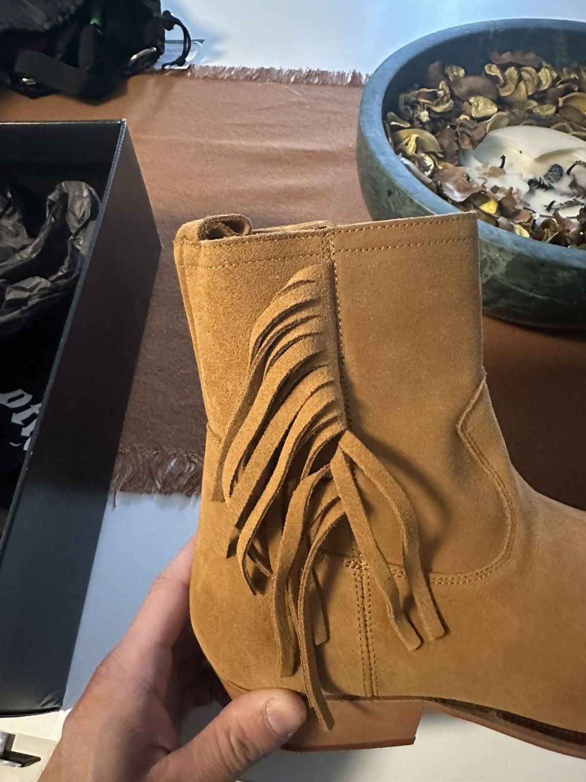 Other UK NWB Other UK tassel cowboy boots Wyatt Size US 12 / EU 45 - 6 Thumbnail