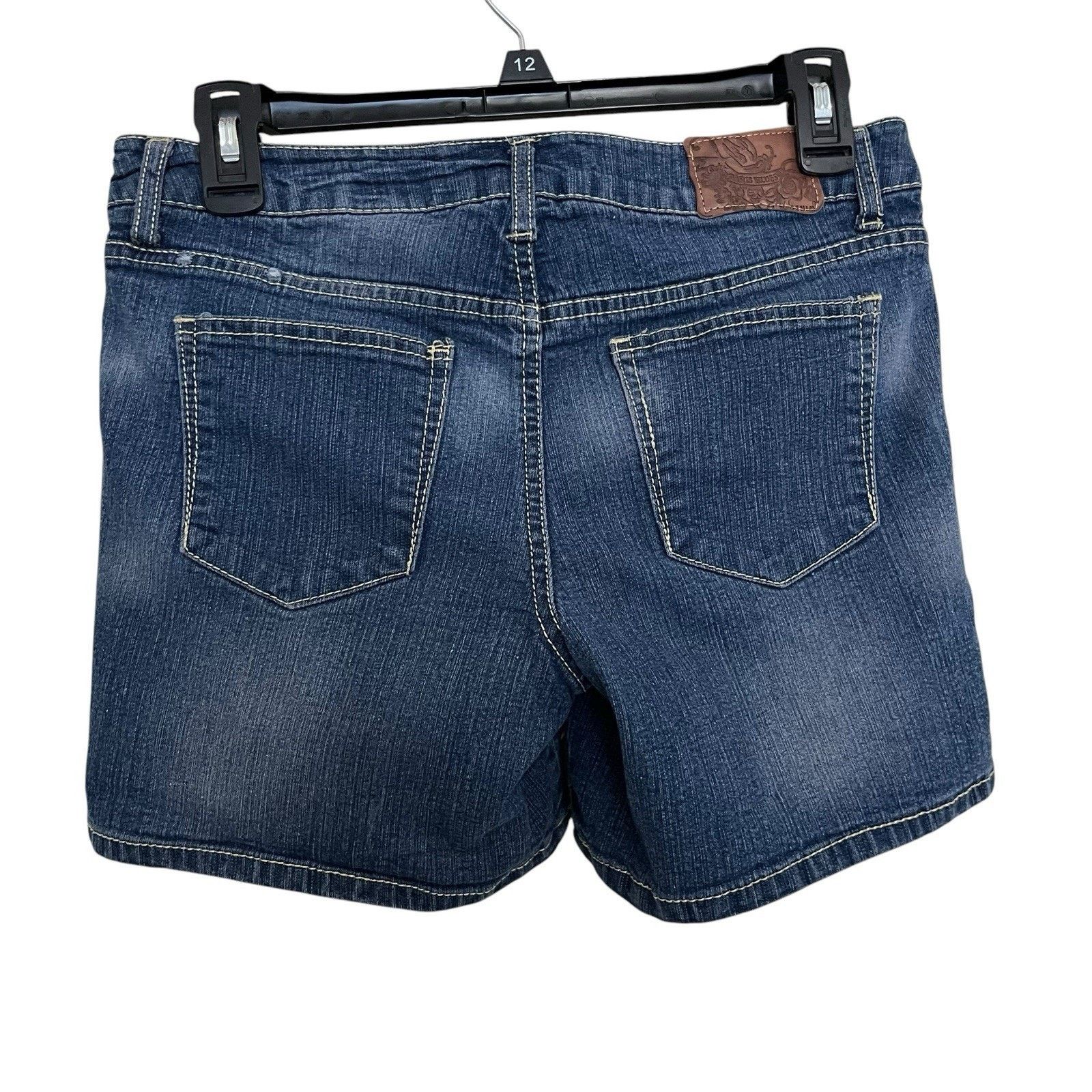 Vintage Paris Blues Vintage 90s Y2K Bermuda Denim Jean Shorts Size 3 Size 29" - 4 Thumbnail