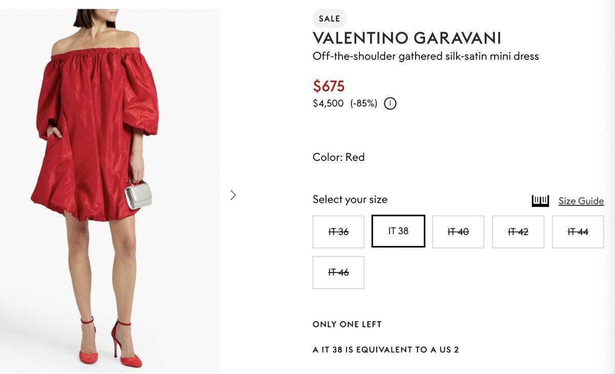 Valentino VALENTINO GARAVANI Off-the-shoulder Silk-satin Dress Size XS / US 0-2 / IT 36-38 - 12 Thumbnail