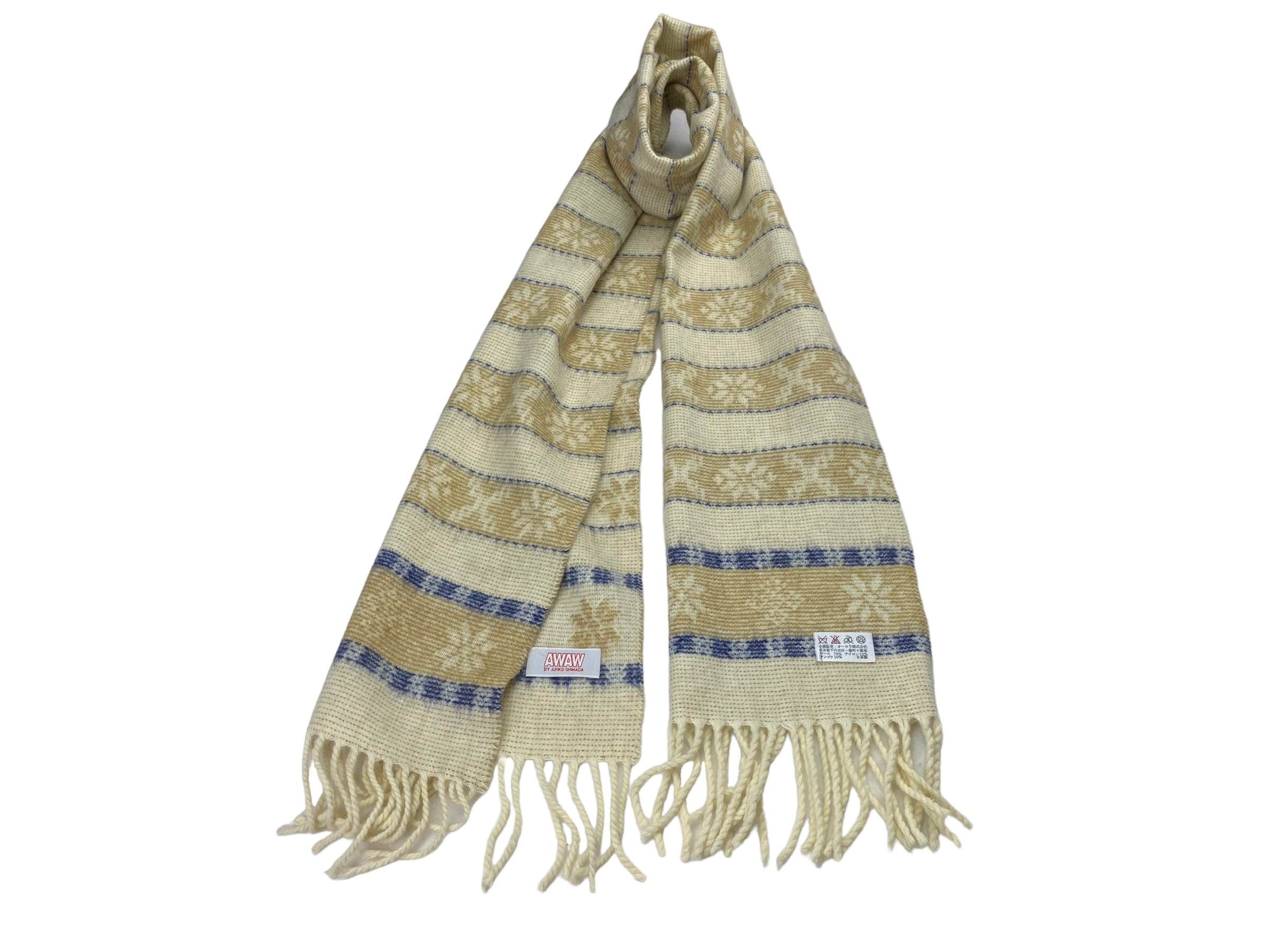 Junko Shimada × Vintage AWAW byJunko Shimada scarf Stripes Vintage Scarf Size ONE SIZE - 1 Thumbnail