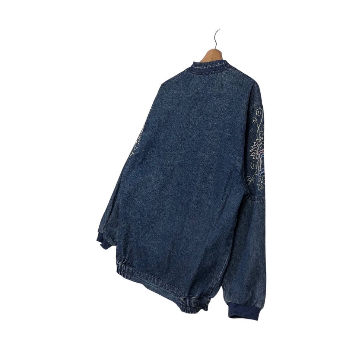 Vintage 📌Vintage Denim Cardigan Bomber Jacket Unknown Brand Japan Size US M / EU 48-50 / 2 - 11 Thumbnail