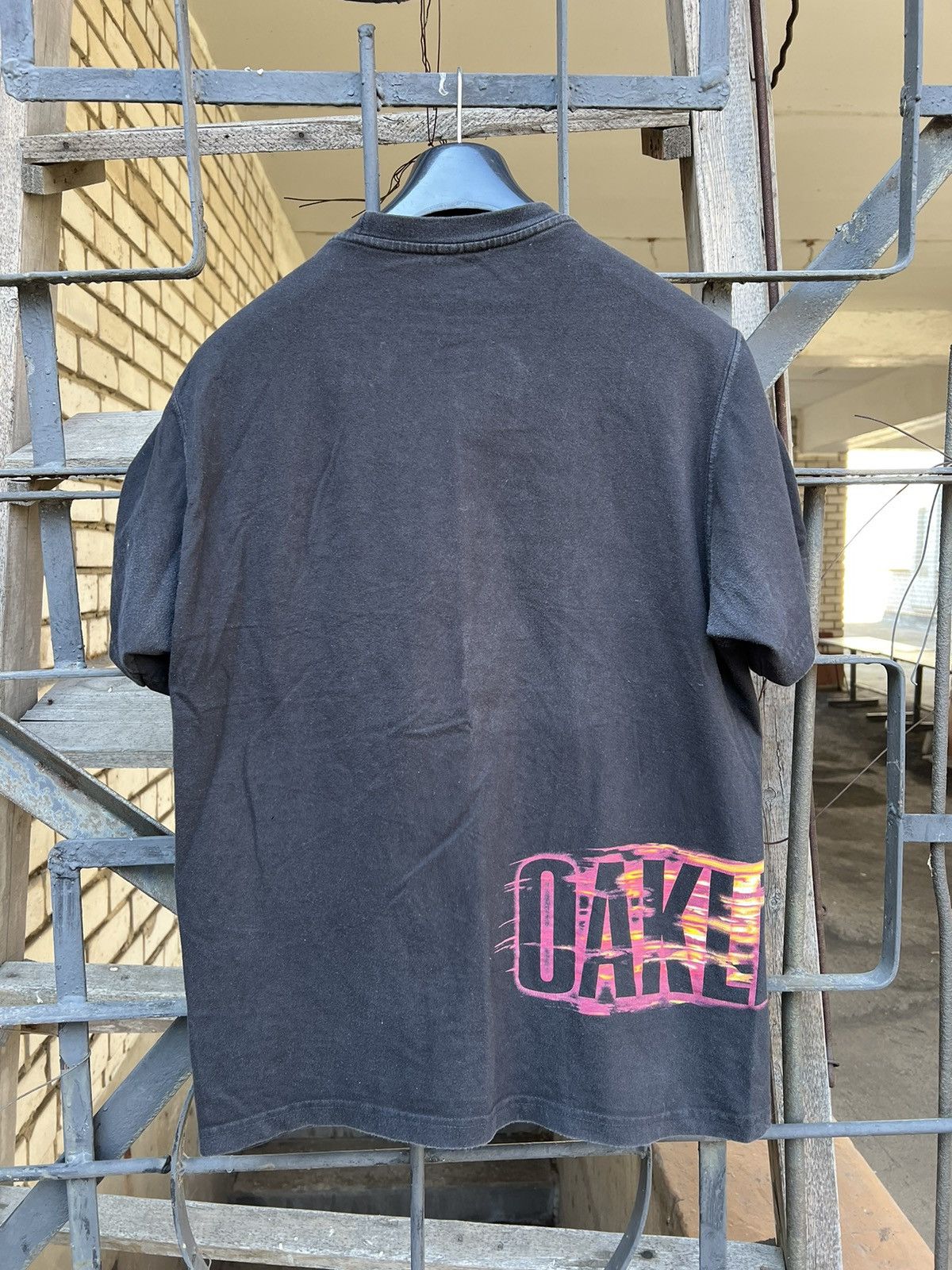 Oakley × Vintage VTG Oakley Software Flame 🔥 T-Shirt Size US M / EU 48-50 / 2 - 5 Thumbnail