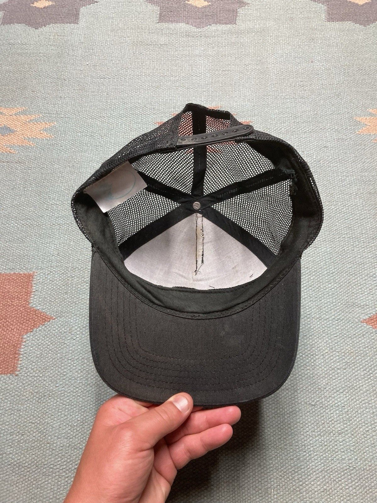 Vintage Vintage SnapBack hat bass pro shops faded graphic fish black Size ONE SIZE - 6 Thumbnail