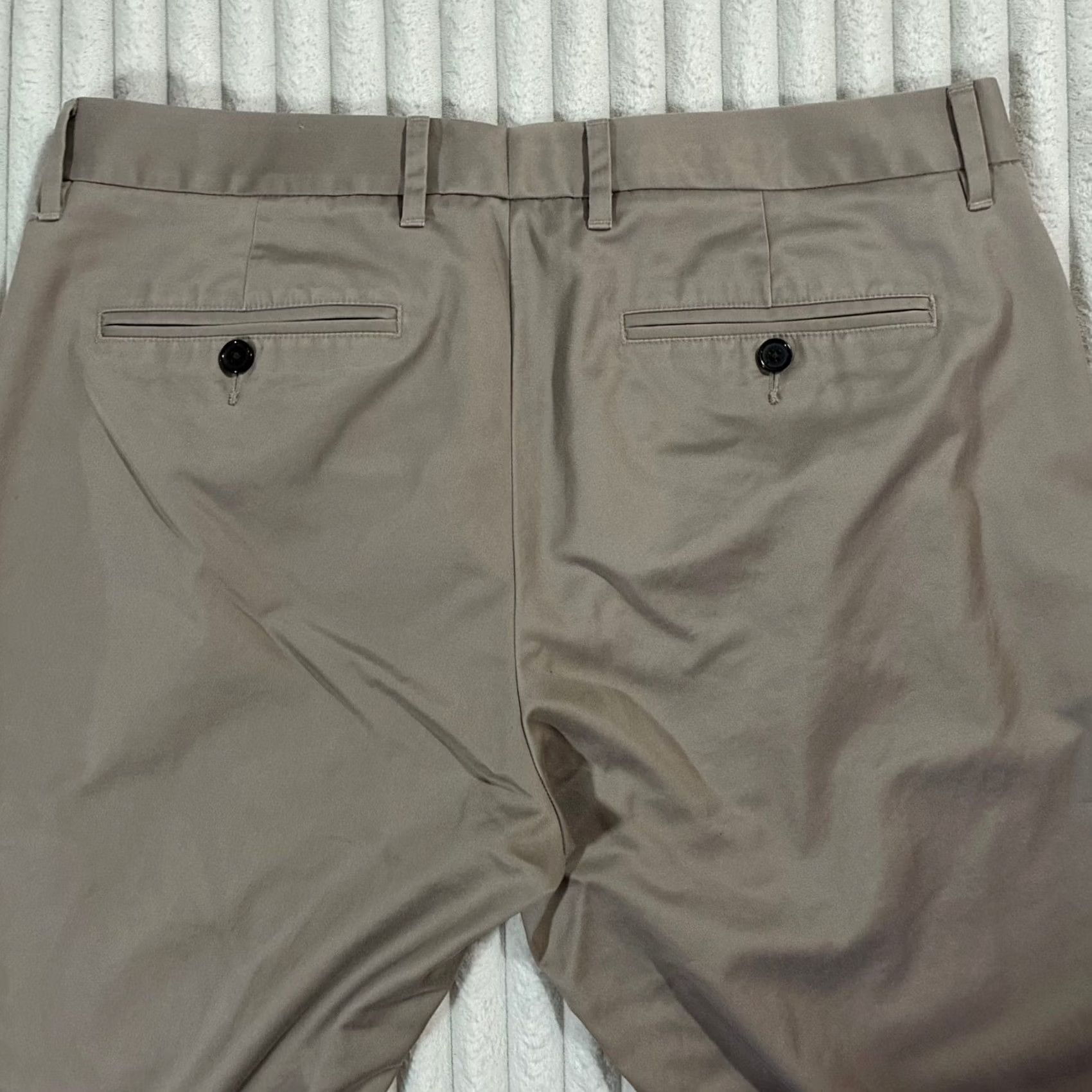 Bonobos Bonobos Chinos Pants Mens 33x30 Slim Fit Beige Flat Front Casual Size US 33 - 6 Thumbnail