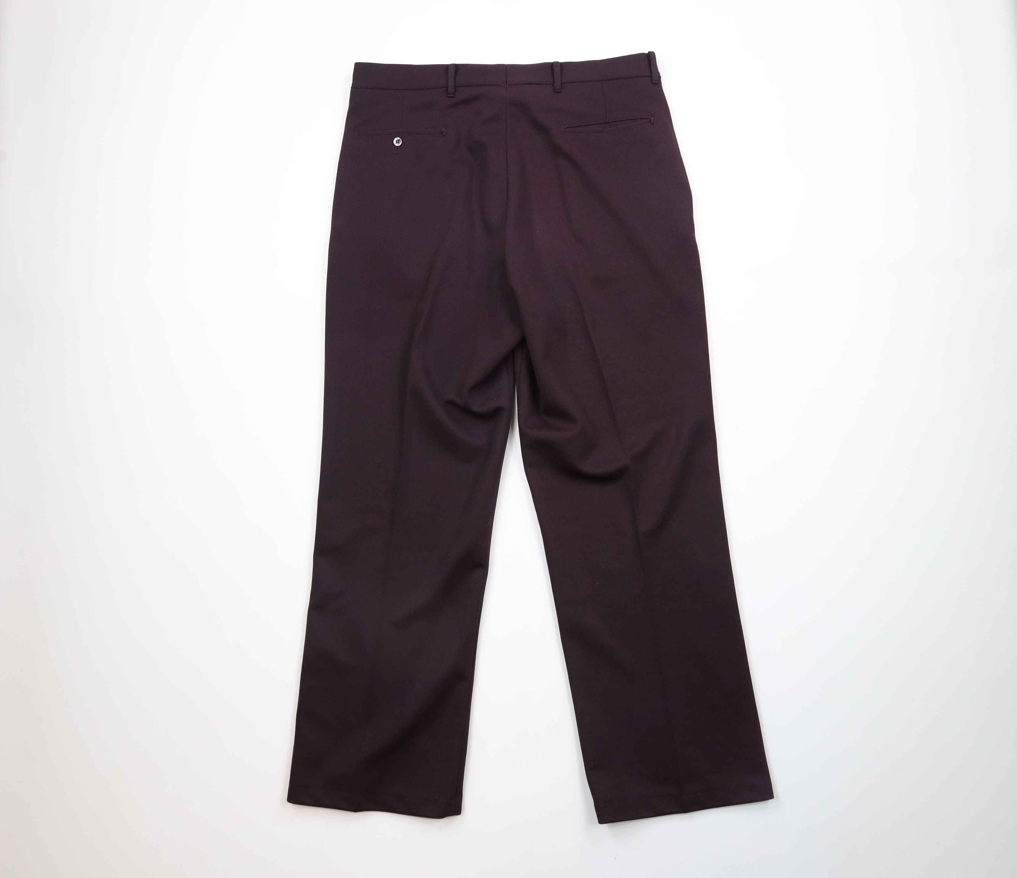 Vintage Vintage 70s Bell Bottoms Chino Pants Eggplant Purple USA Size US 34 / EU 50 - 7 Thumbnail