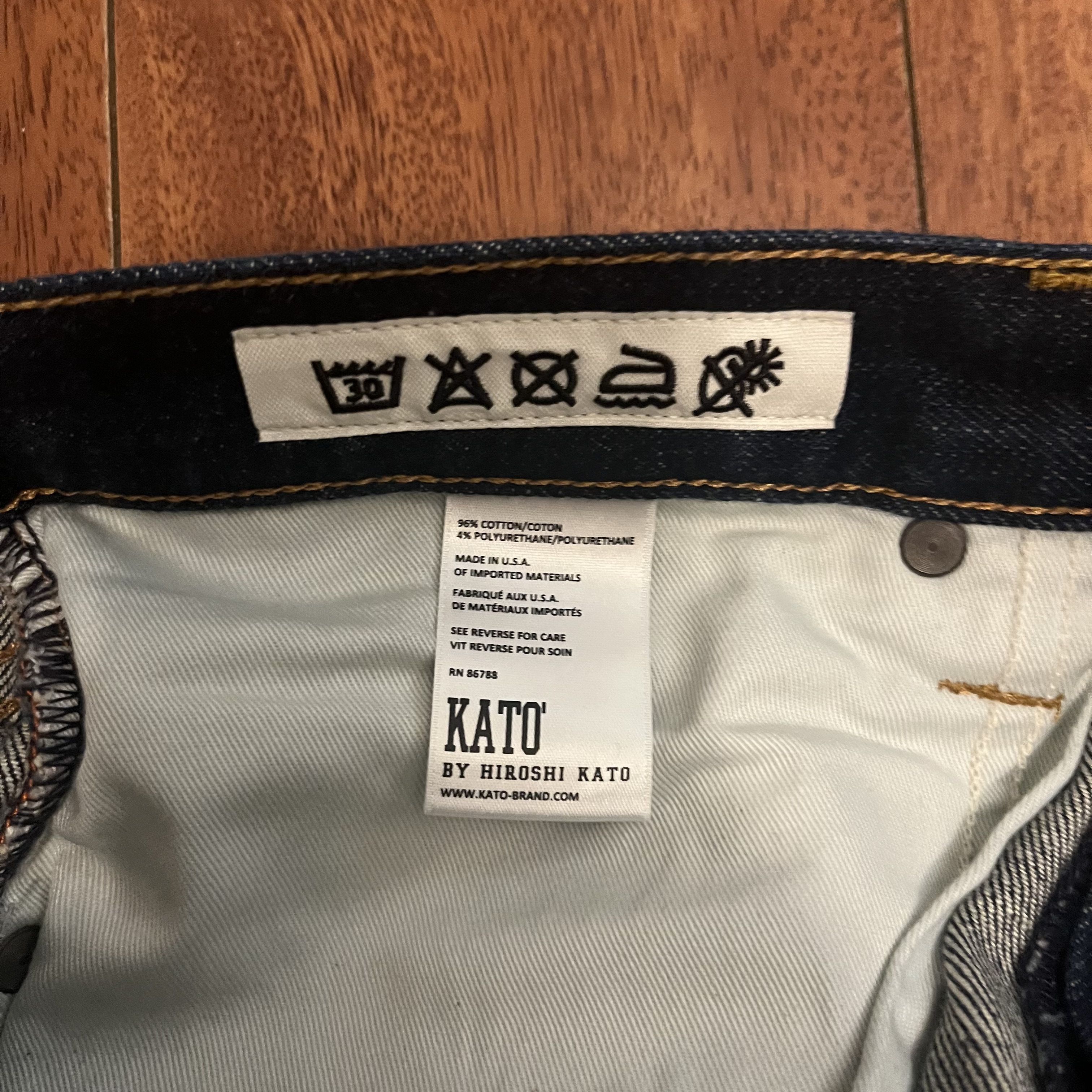 Hiroshi Kato Hiroshi Kato Pen Slim Jeans Indigo 14oz Stretch Selvedge 32 Size US 32 / EU 48 - 7 Thumbnail