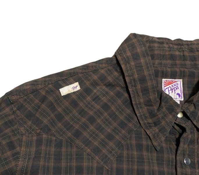 Japanese Brand Trashed Vintage Prps Western Flannel Shirt Size US XL / EU 56 / 4 - 4 Thumbnail