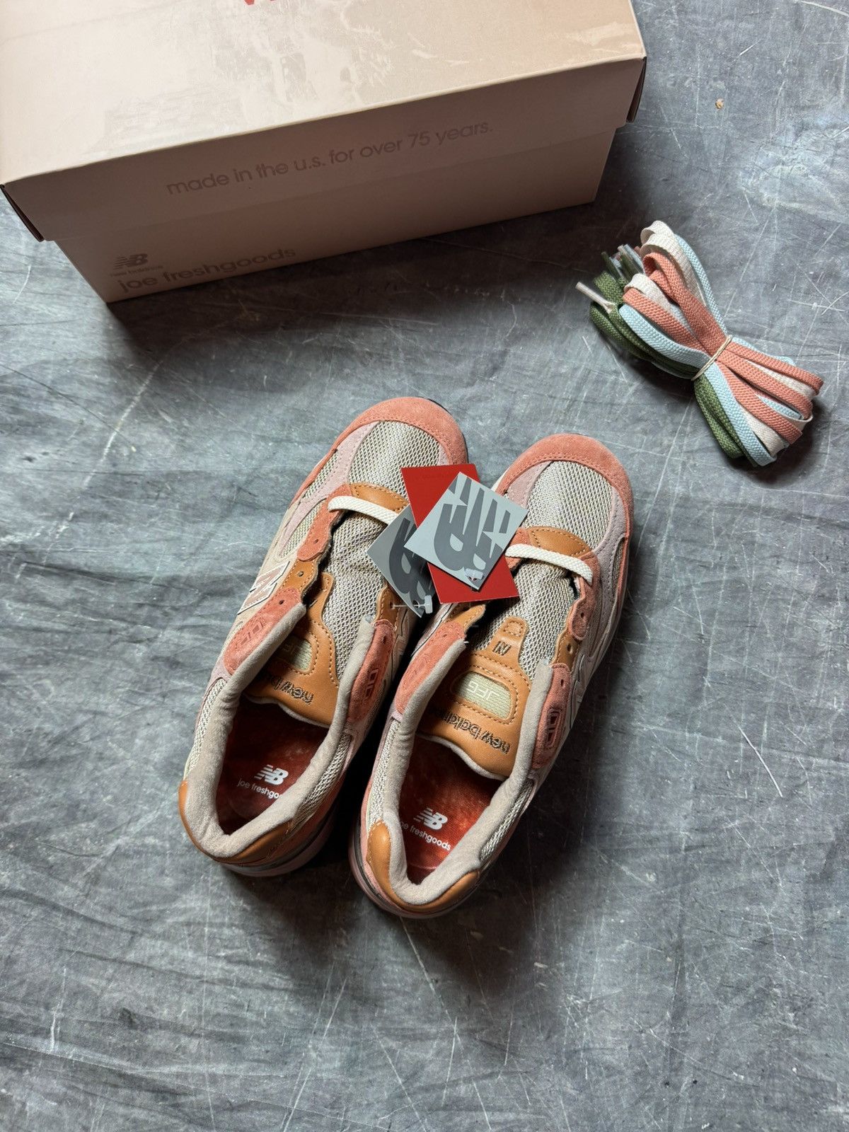 Joe Freshgoods New Balance 992 MiUSA Joe Freshgoods Aged Well Size US 13 / EU 46 - 7 Thumbnail
