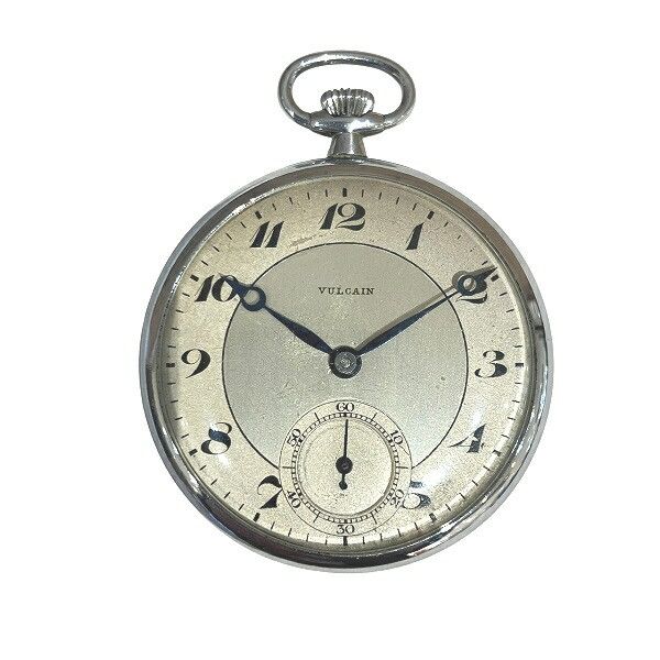 Other Other Vulcain Stainless Steel Pocket Watch Metal Other DUTY FREE for USA Size ONE SIZE - 1 Thumbnail