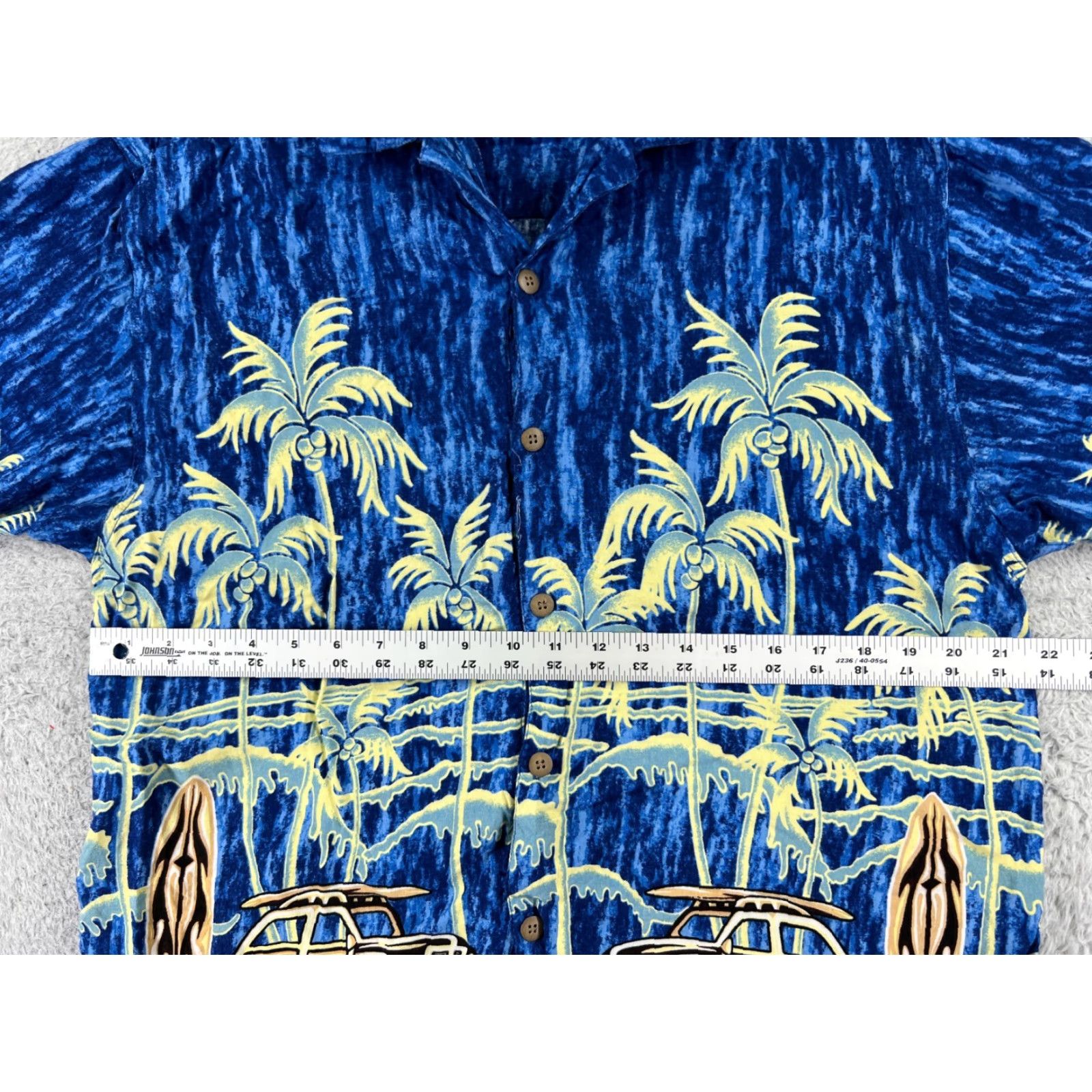 Vintage VINTAGE Thums Up Shirt Men Hawaiian Blue Floral Short Sleeve Button-Up 40 in Chest L Rayon Visose Size US L / EU 52-54 / 3 - 7 Thumbnail