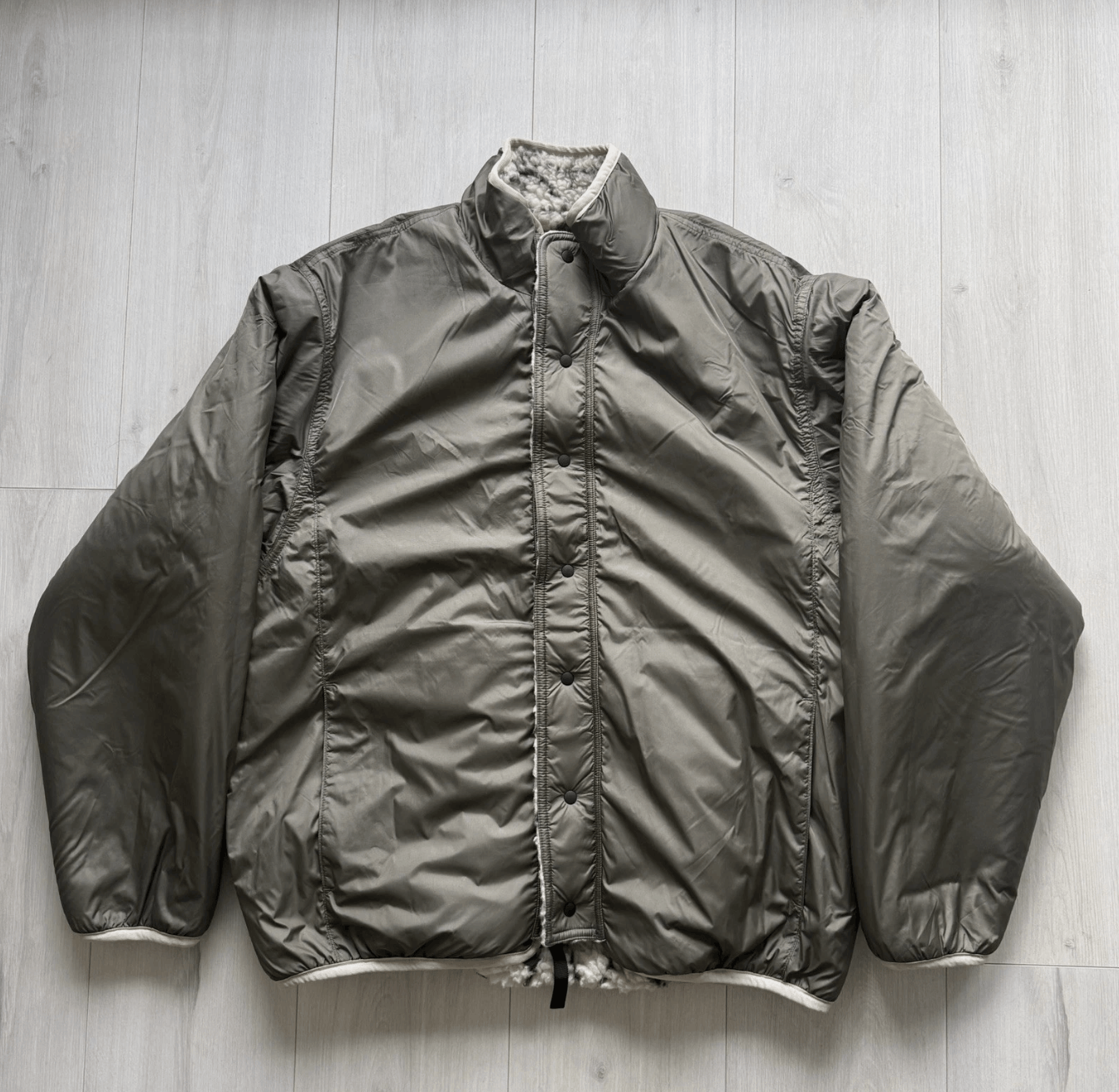 Kapital Kapital DO-GI Sashiko Boa Reversible Fleece Blouson – Ecru Size US XL / EU 56 / 4 - 7 Thumbnail