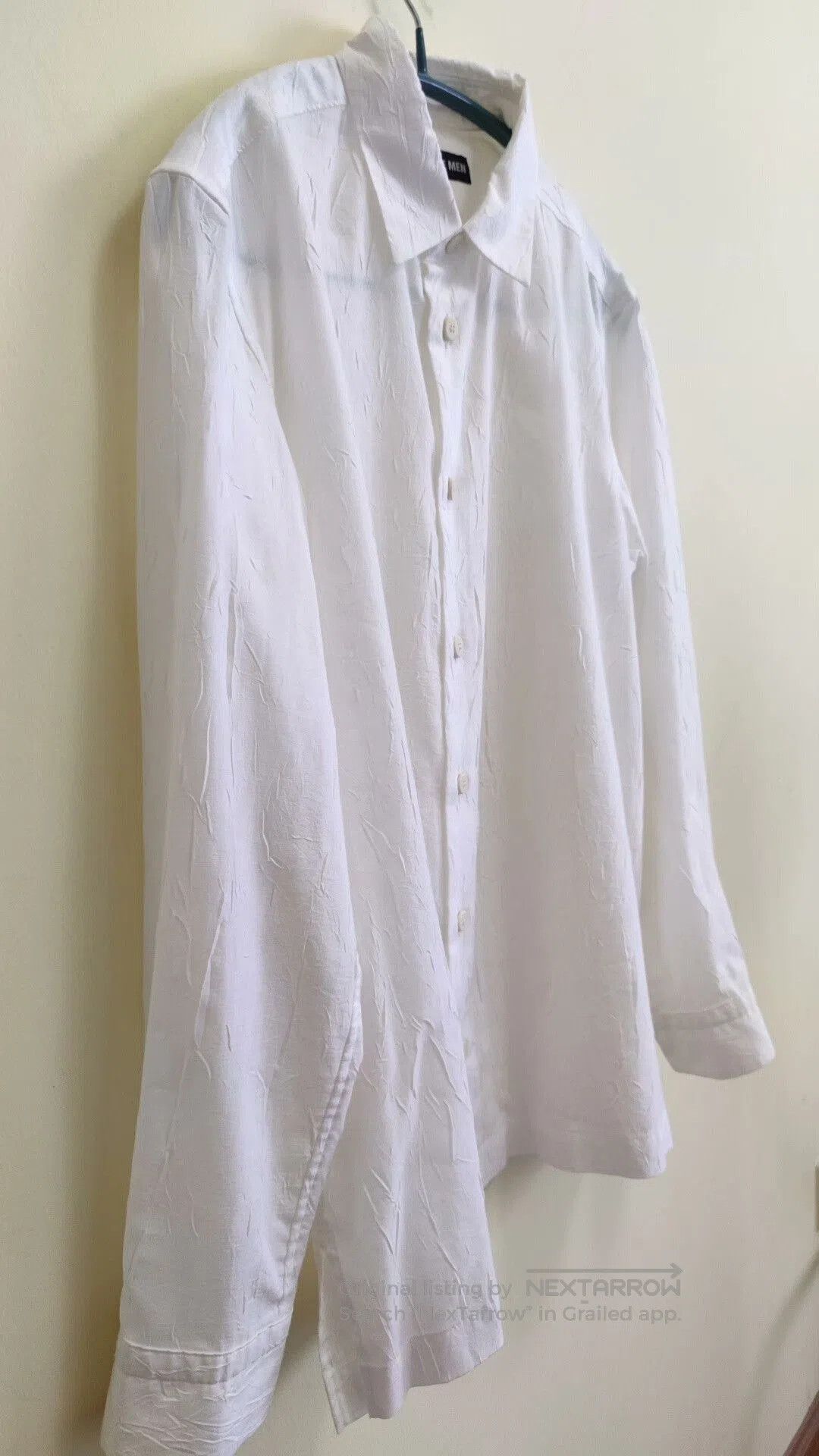 Issey Miyake Issey Miyake Pleated White Shirt for Men. Size US S / EU 44-46 / 1 - 2 Thumbnail