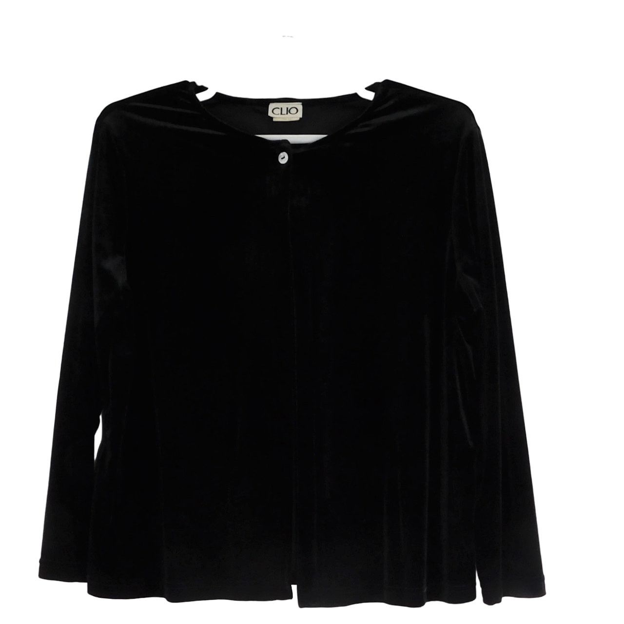 Other Clio Black Solid Long Sleeve Button Sweater Womens Large Size L / US 10 / IT 46 - 1 Thumbnail