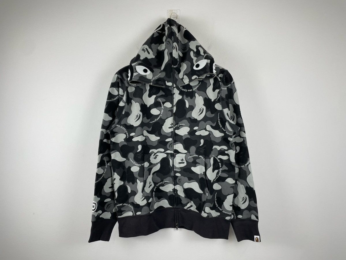 Bape × Comme des Garcons Bape x Comme des Garcons CDG Osaka Full-Zip Shark Hoodie Size US M / EU 48-50 / 2 - 6 Thumbnail