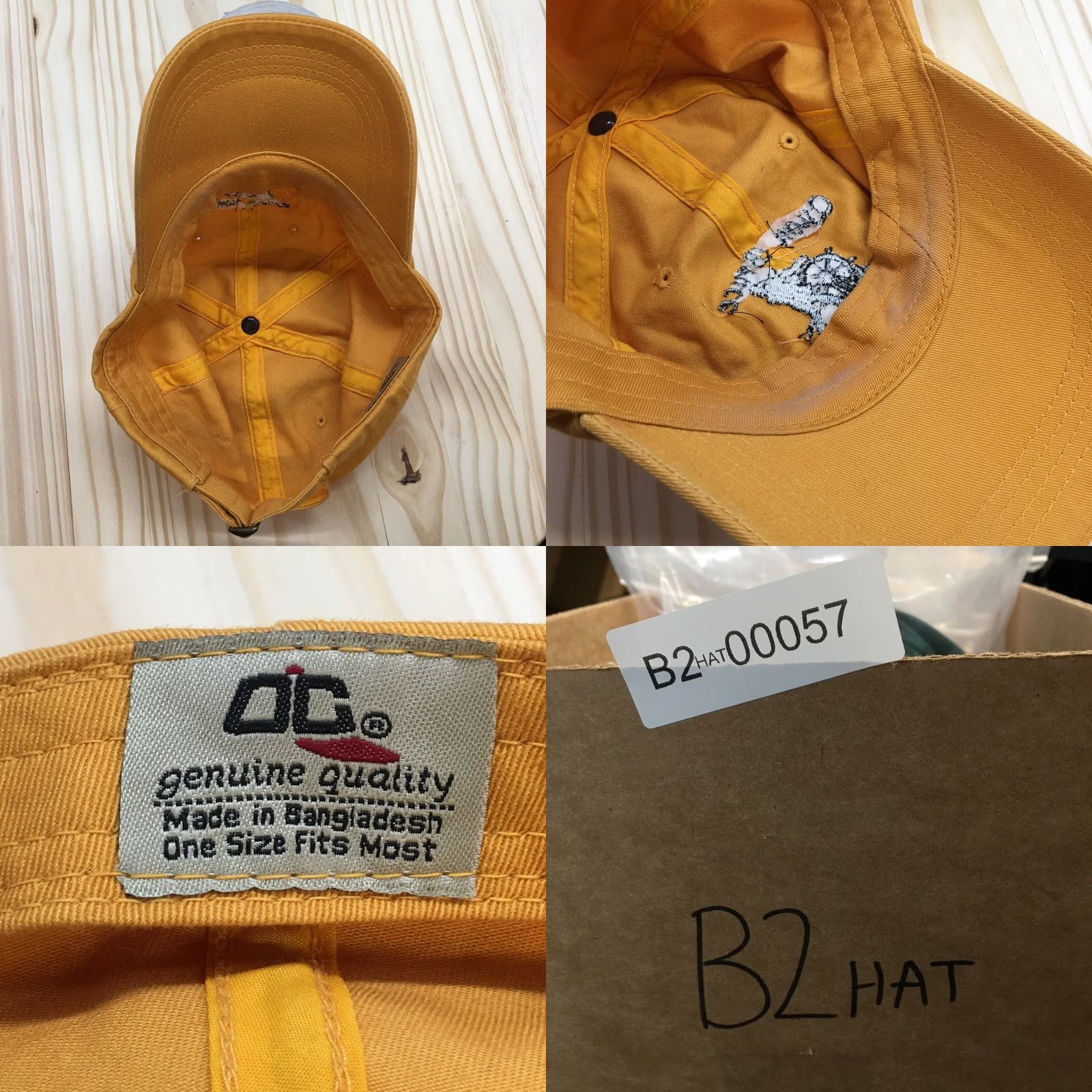 Logo 7 Baseball Cap Quon Bruce Sailing Team Gold OS Adjustable Embroidered Logo Mens Size ONE SIZE - 8 Thumbnail