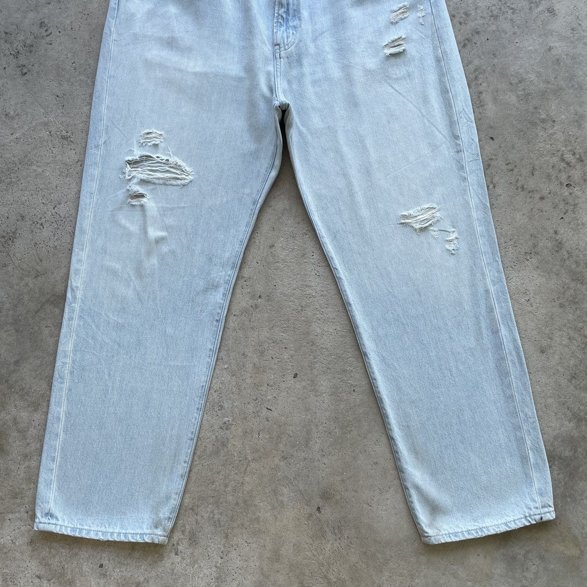 Japanese Brand Vintage Japanese Light Distressed Jean Denim Pants Faded W36 Size US 36 / EU 52 - 4 Thumbnail