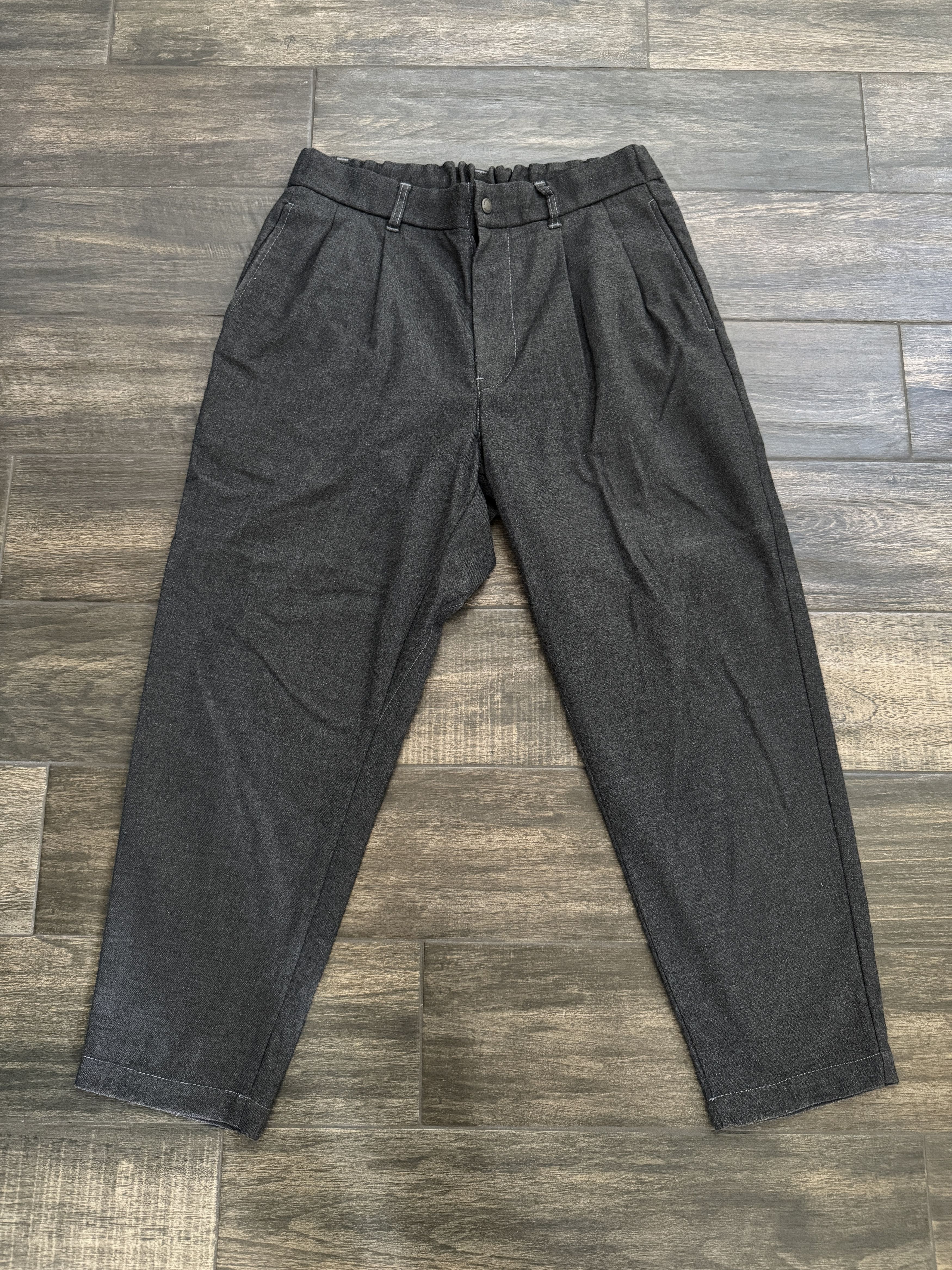And Wander and wander Serge Tailored Tapered Pants Poly Rayon Gray Size US 32 / EU 48 - 1 Thumbnail