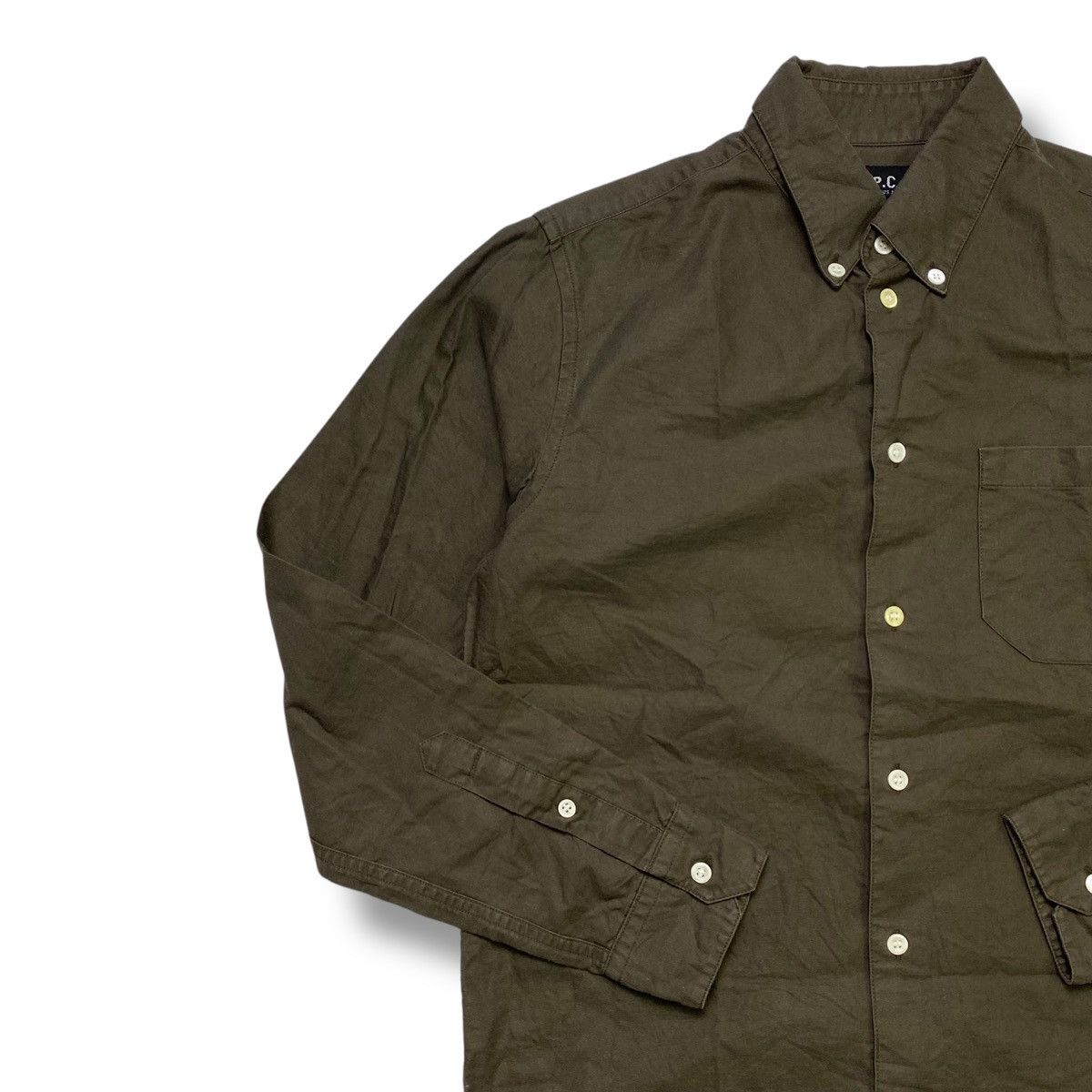 A.P.C. Apc long sleeve button ups shirt brown Size US S / EU 44-46 / 1 - 5 Thumbnail