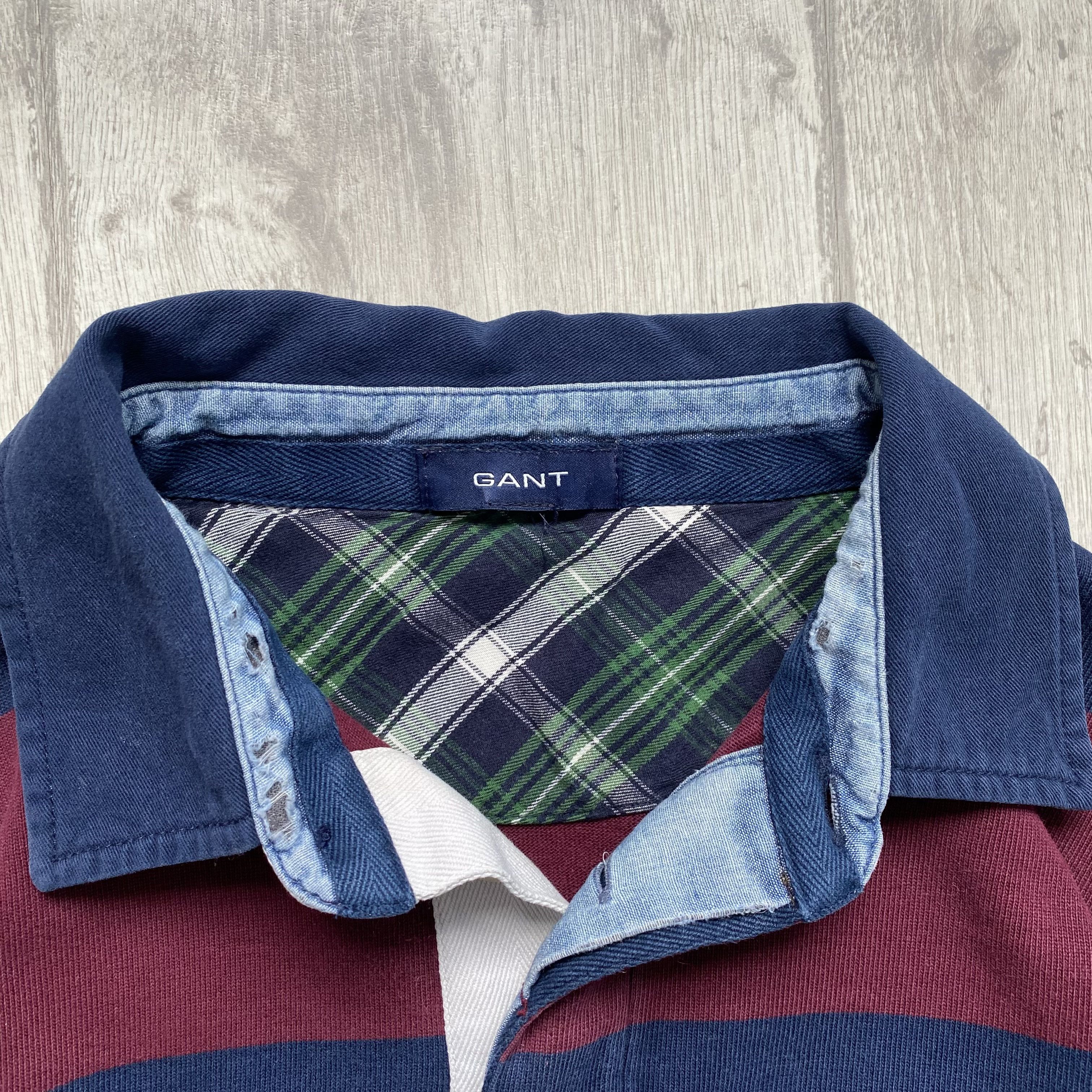 Gant Vintage Gant stripped rugby shirt Distressed Ralph Lauren Size US M / EU 48-50 / 2 - 9 Thumbnail