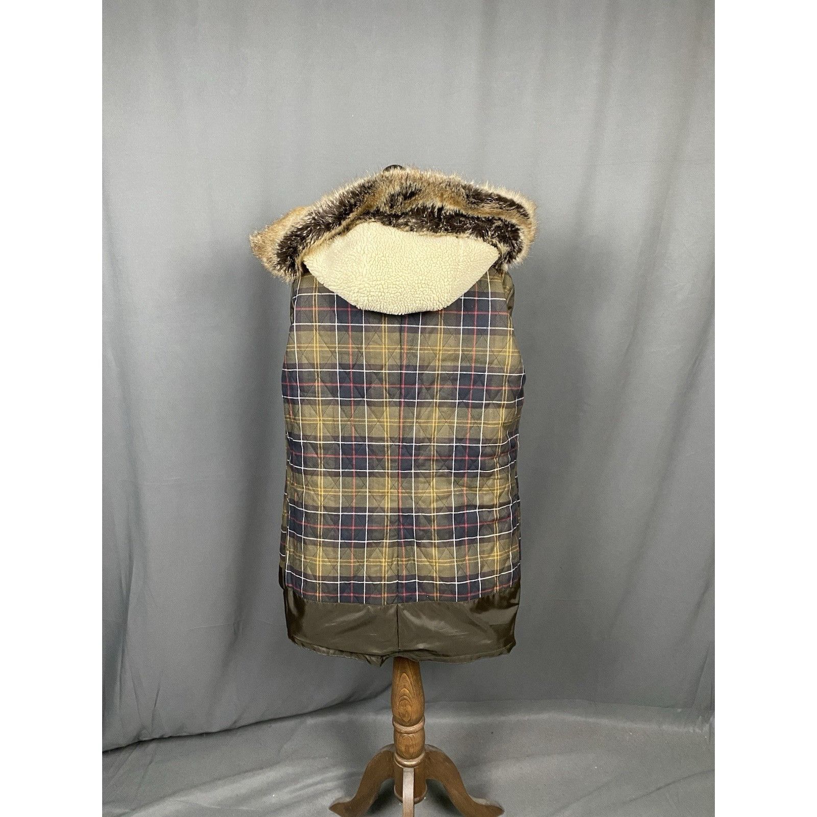 Barbour Barbour Kelsall Women's Green Waxed Hooded Parka Jacket Size Size M / US 6-8 / IT 42-44 - 11 Thumbnail