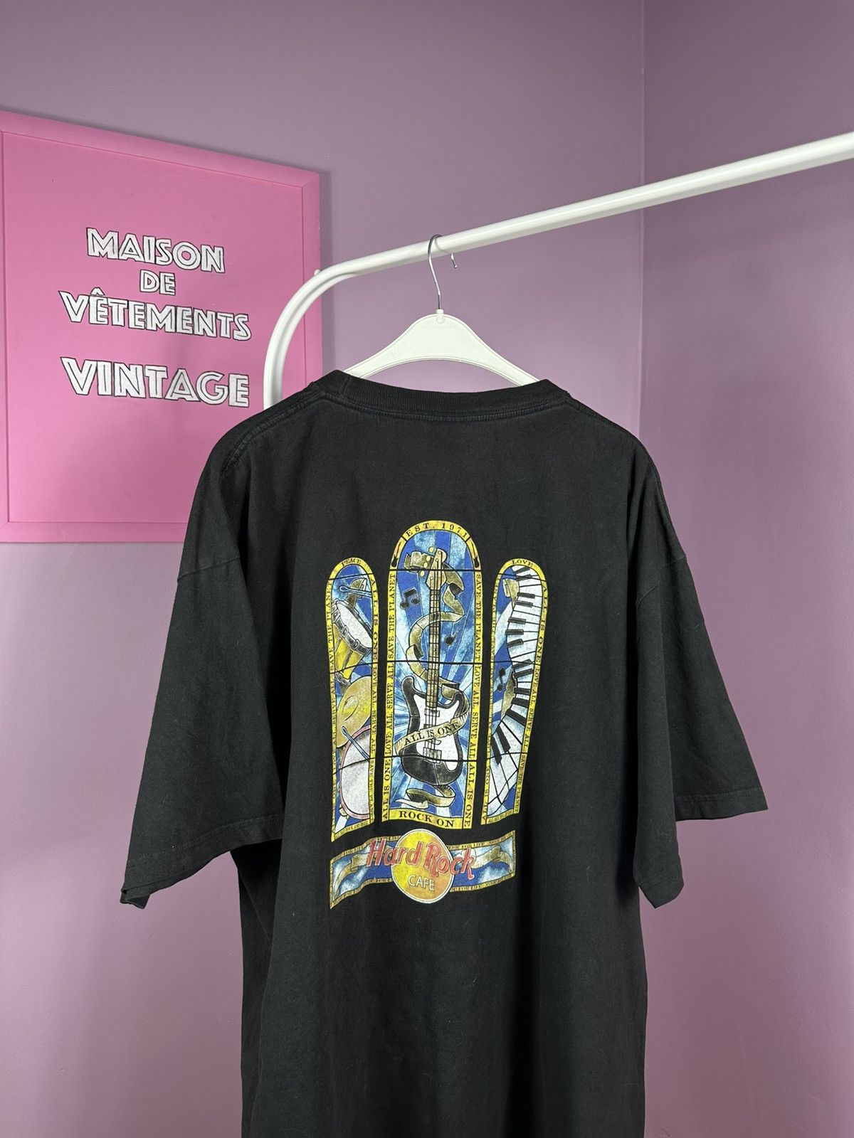 Hard Rock Cafe Hard Rock Cafe Rome Vintage 90s T Shirt Promo Distressed Size US XXL / EU 58 / 5 - 15 Thumbnail