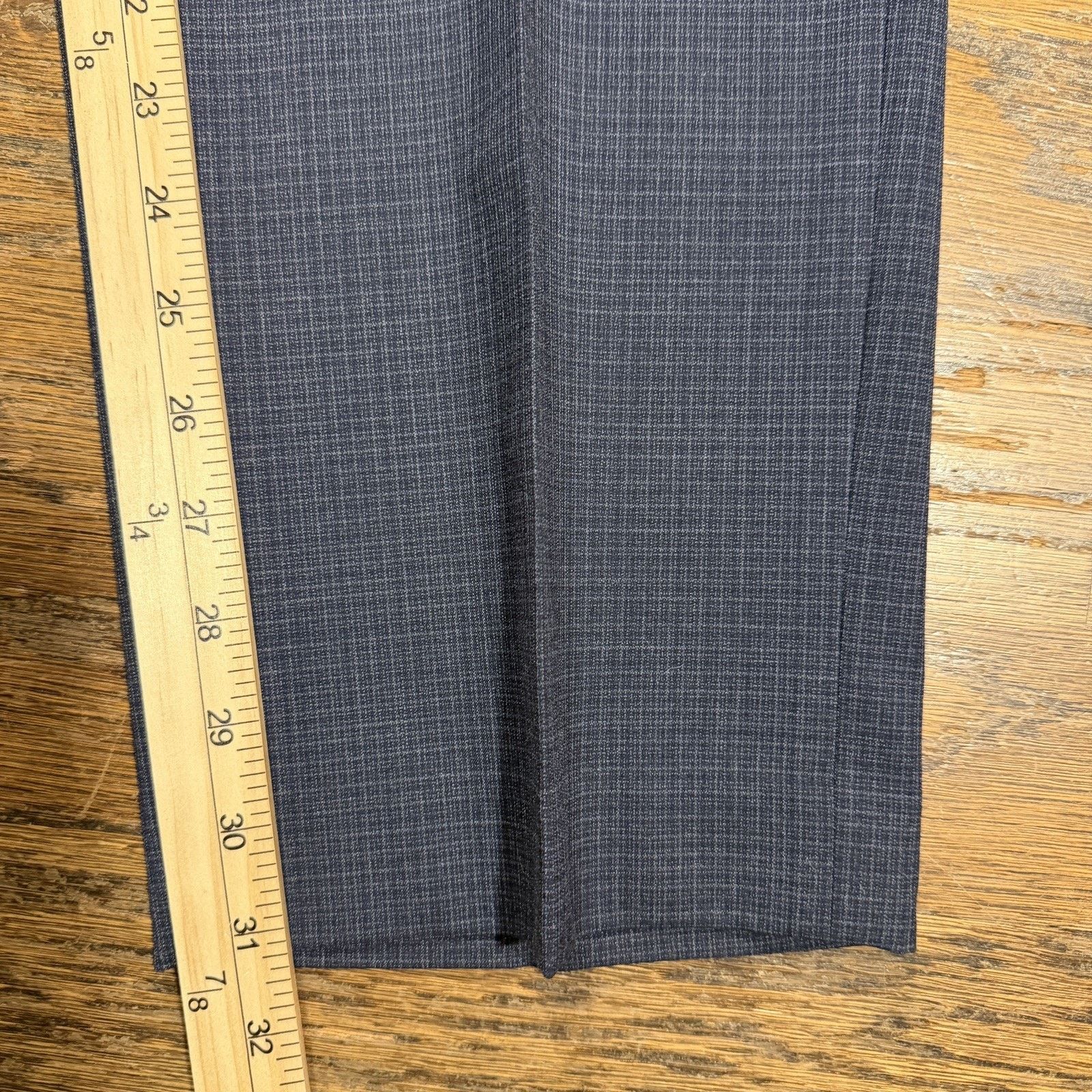 Michael Kors Michael Kors Blue Micro Check Dress Pants 38x32 NWT Size US 38 / EU 54 - 8 Thumbnail