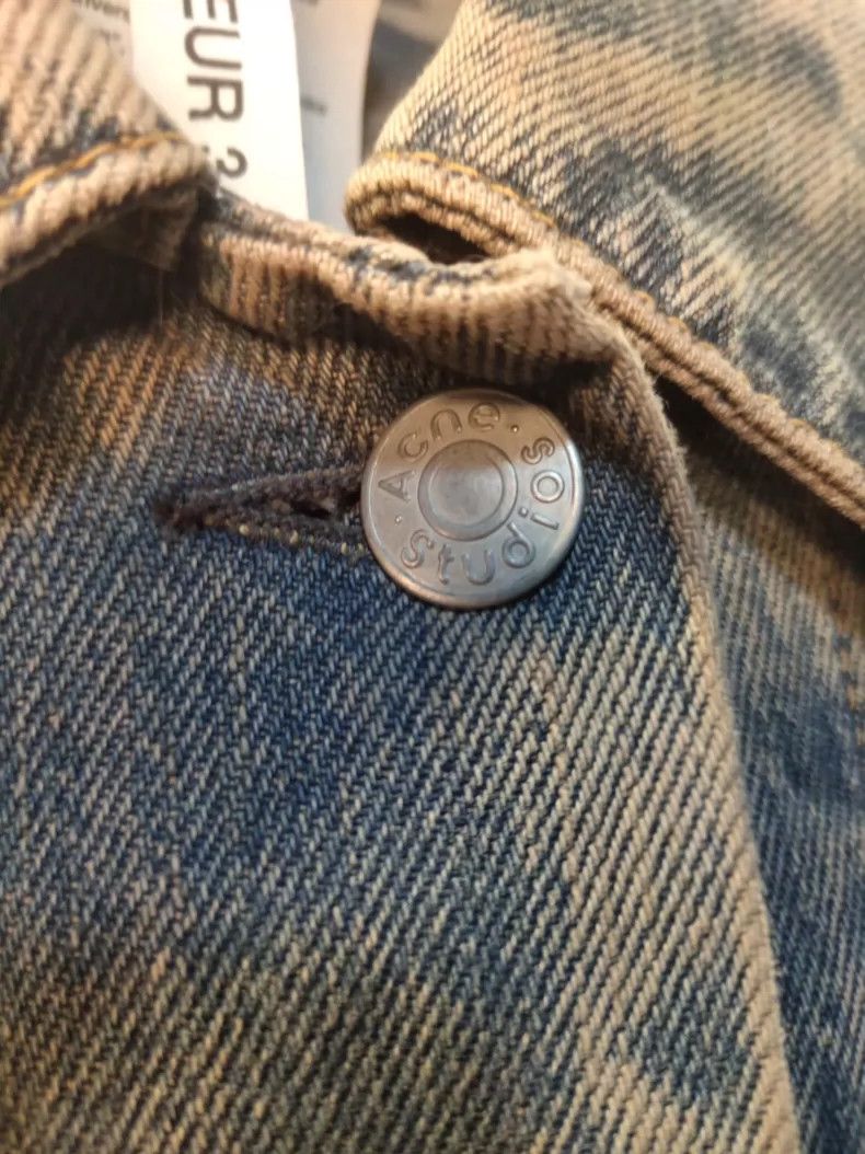 Acne Studios acne studios size:34 Washed aged denim jacket 2505-Nextarr Size US XXS / EU 40 - 2 Thumbnail