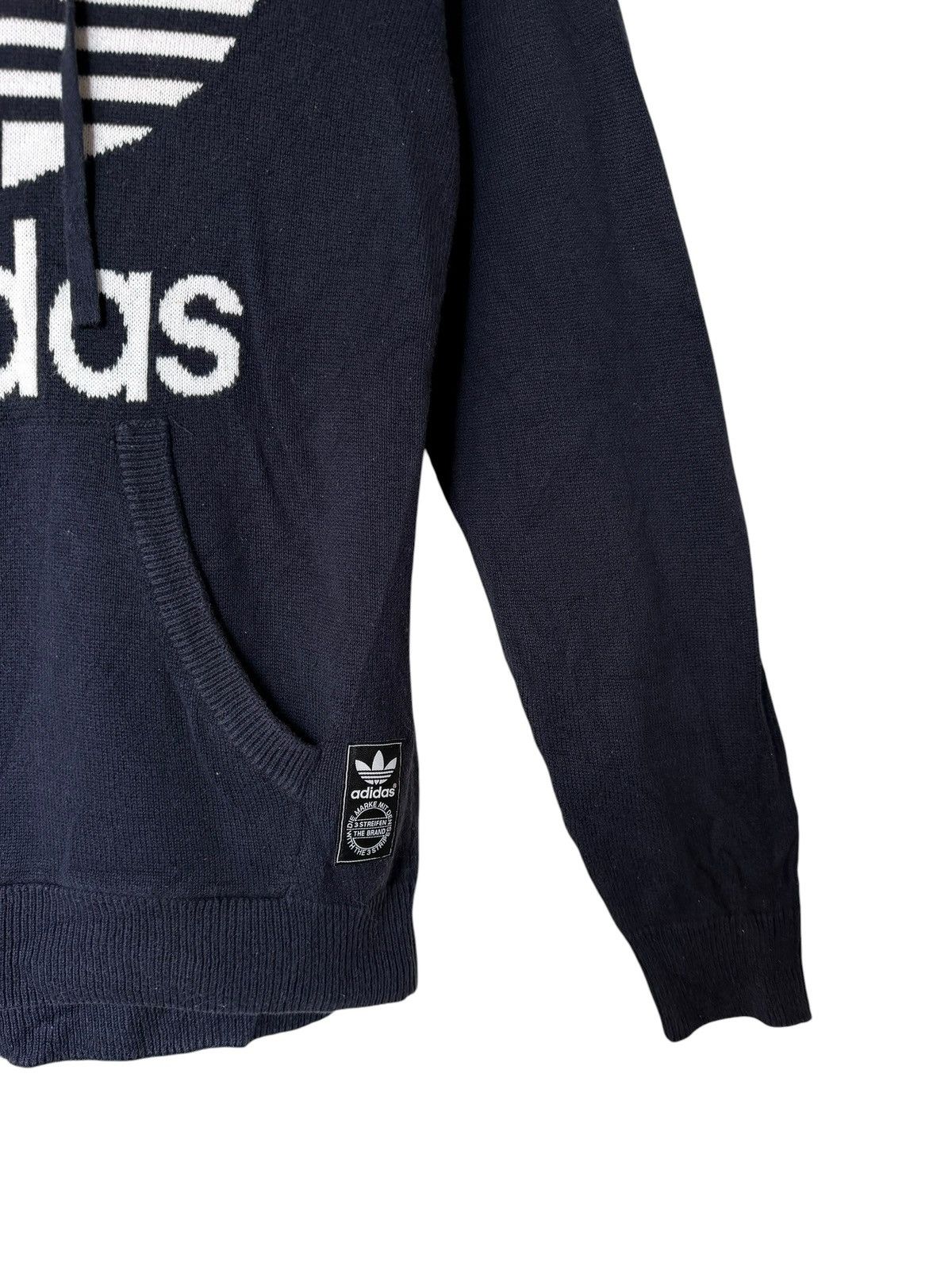 Adidas Vintage Adidas Big Logo Hoodie Knitwear Sweater Size S / US 4 / IT 40 - 2 Thumbnail