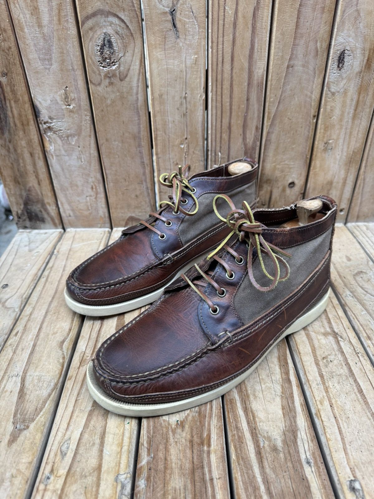 Red Wing Red Wing 9190 waxed Canvas leather chukka boots US 9 E UK 8 Size US 9 / EU 42 - 12 Thumbnail