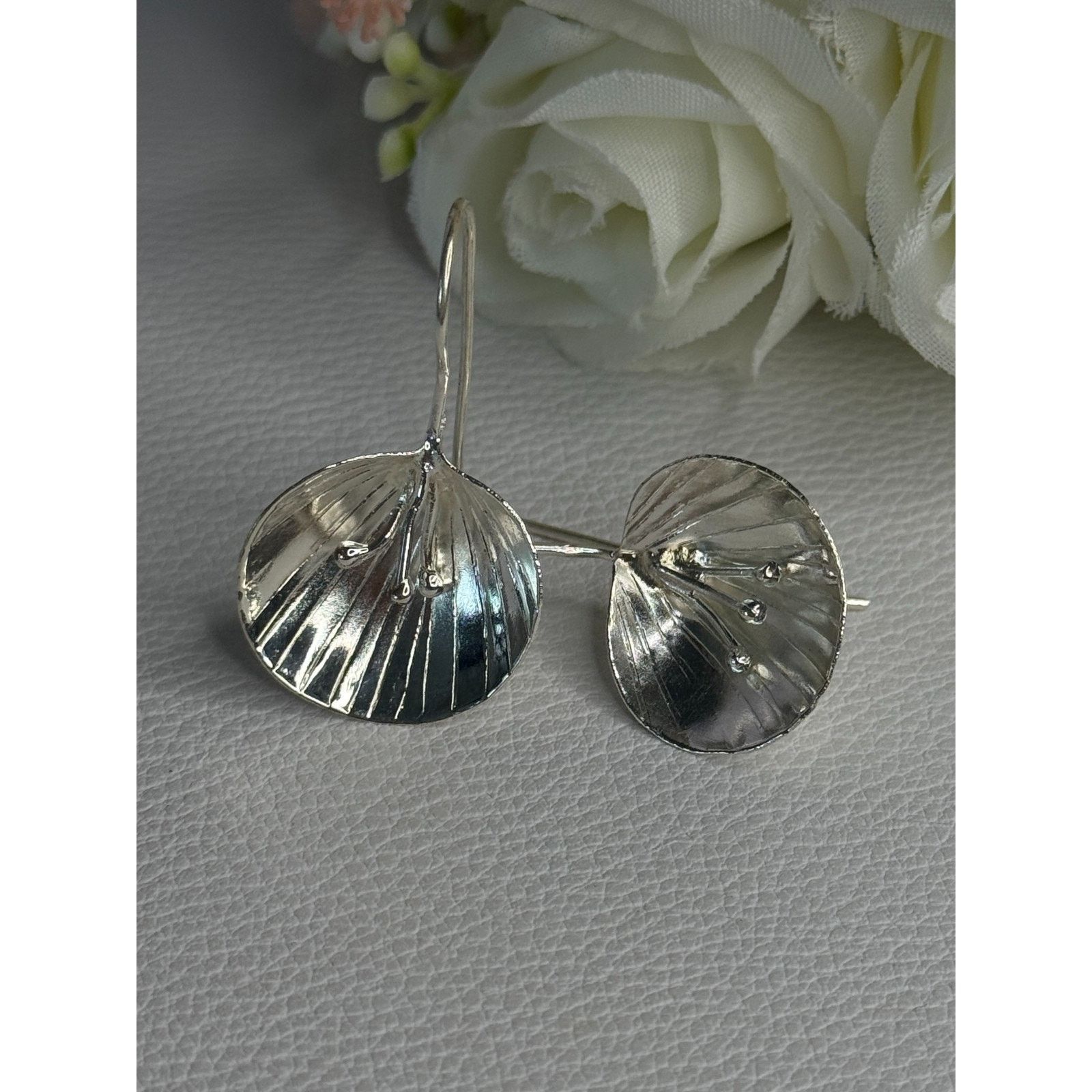 Jewelry 925 STERLING SILVER EARRINGS LENGTH 1.30 INCH Size ONE SIZE - 2 Thumbnail