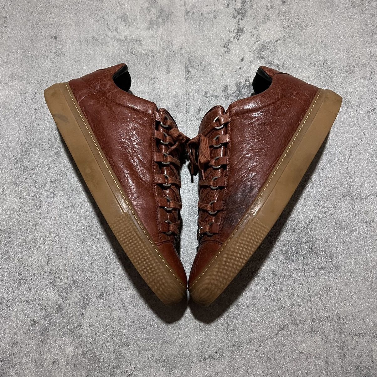 Balenciaga Balenciaga Arena Leather Low Sneakers Size US 8 / EU 41 - 2 Thumbnail