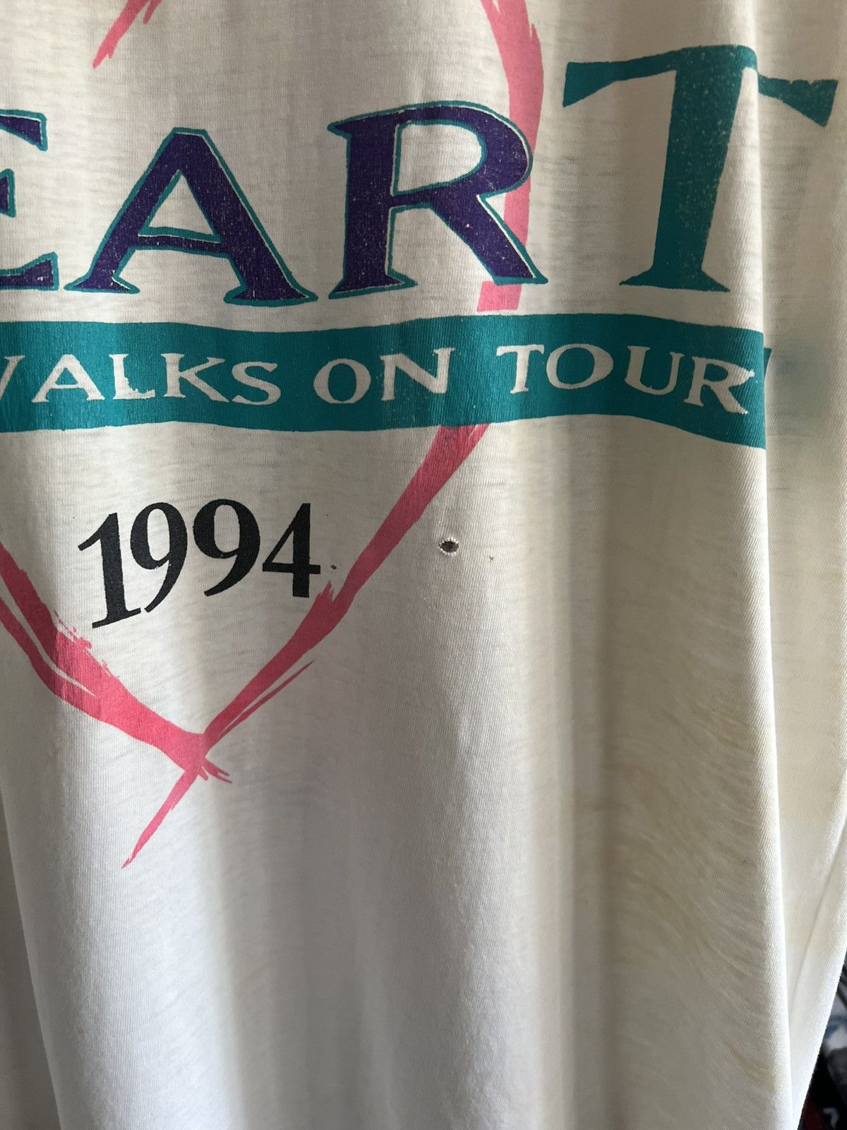Band Tees 1994 Heart Desire Walks On Tour Single Stitch Tee Size US L / EU 52-54 / 3 - 4 Thumbnail