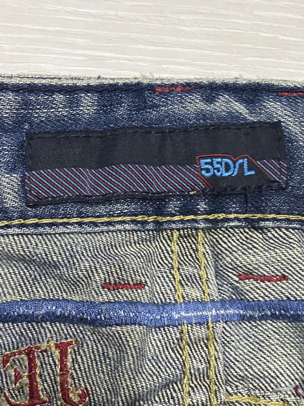 If Six Was Nine 55DSL Grunge Embroidered Logo If Six Was Nine Style Jeans Size US 30 / EU 46 - 20 Thumbnail