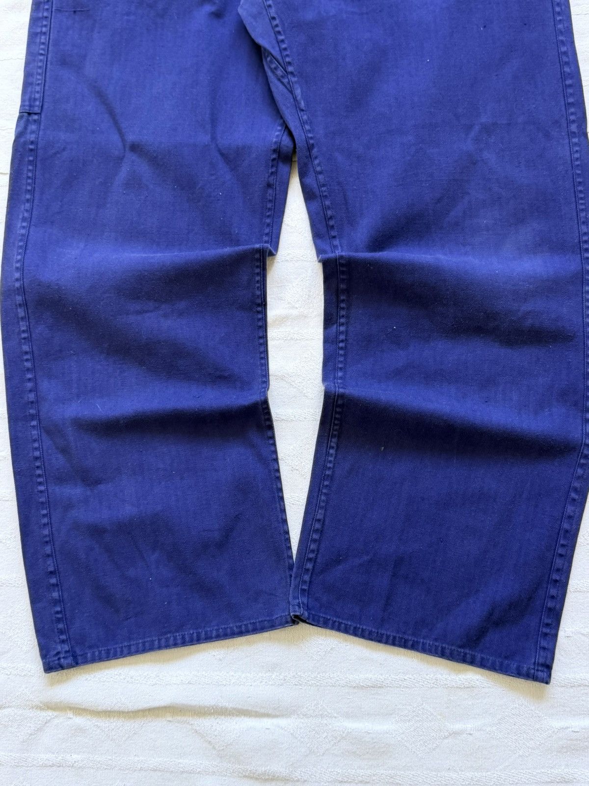 Le Laboureur Vintage 70s German Buckle Back Sanfor Work Pants Size US 32 / EU 48 - 7 Thumbnail