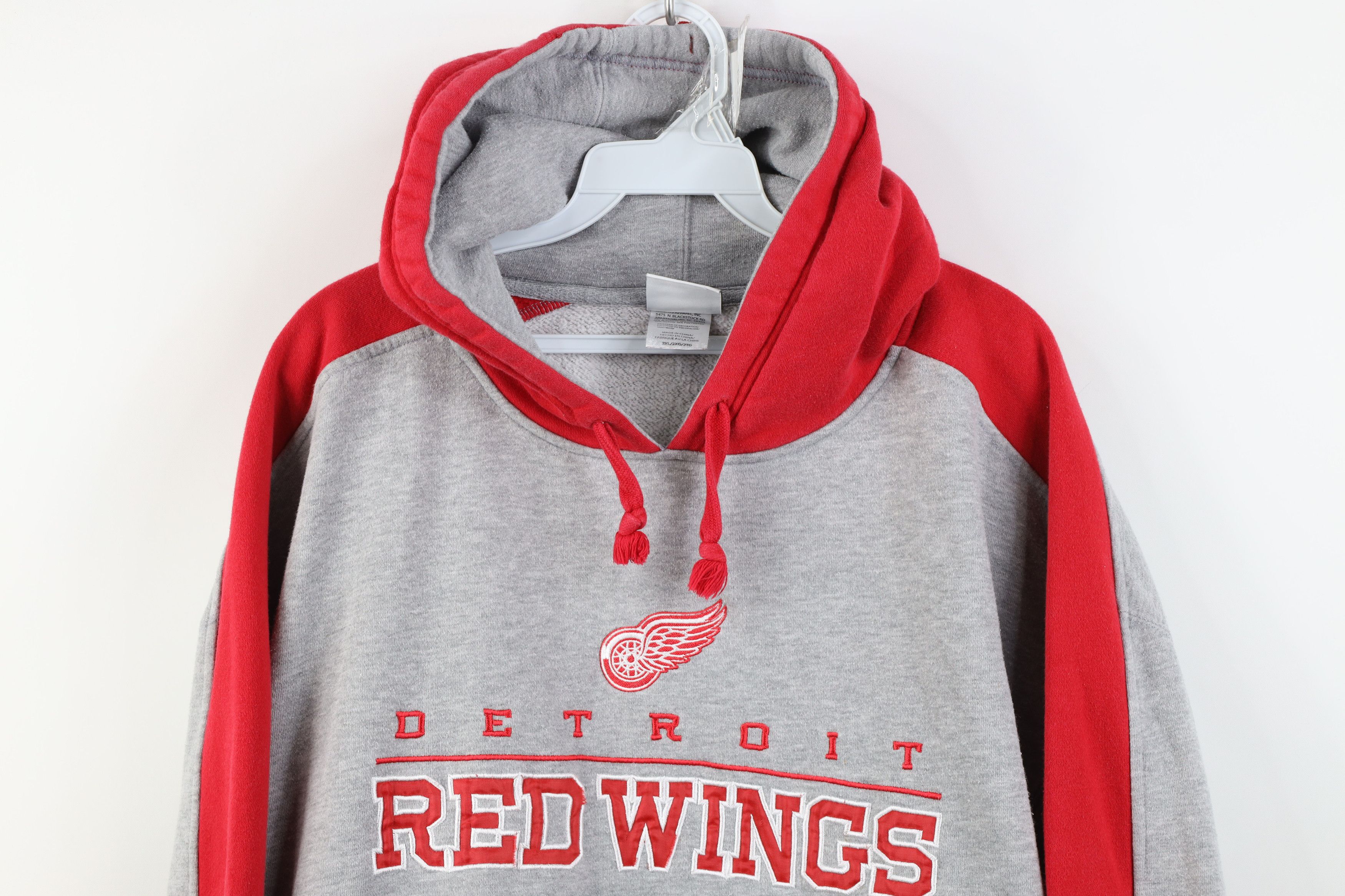 Vintage Vintage Y2K NHL Detroit Red Wings Hockey Hoodie Sweatshirt Size US XXL / EU 58 / 5 - 2 Thumbnail