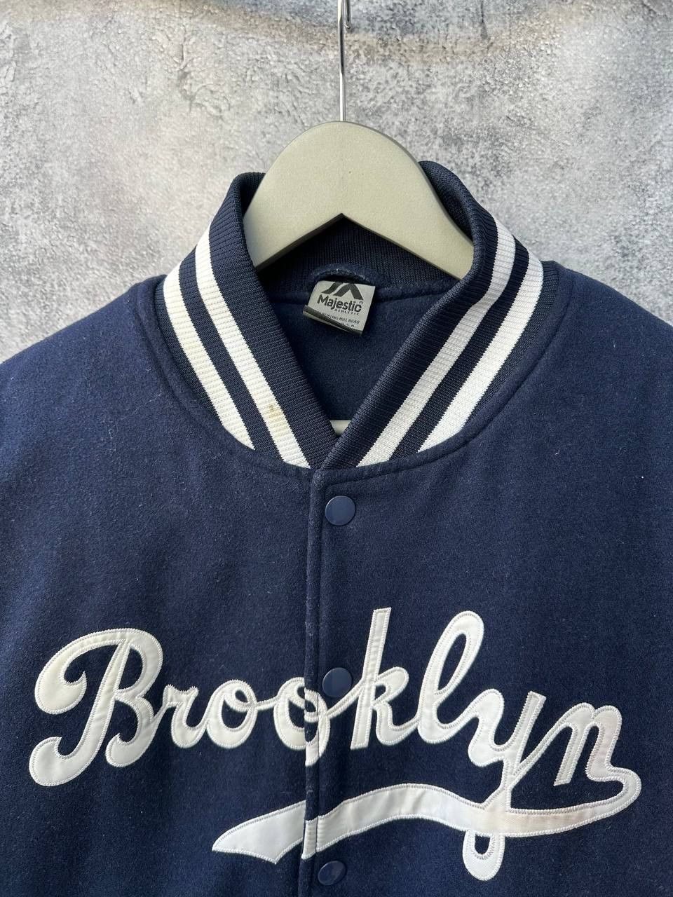Brooklyn Clothing × Majestic Majestic Katter Letterman Brooklyn Varsity Bomber Jacket Size US L / EU 52-54 / 3 - 5 Thumbnail