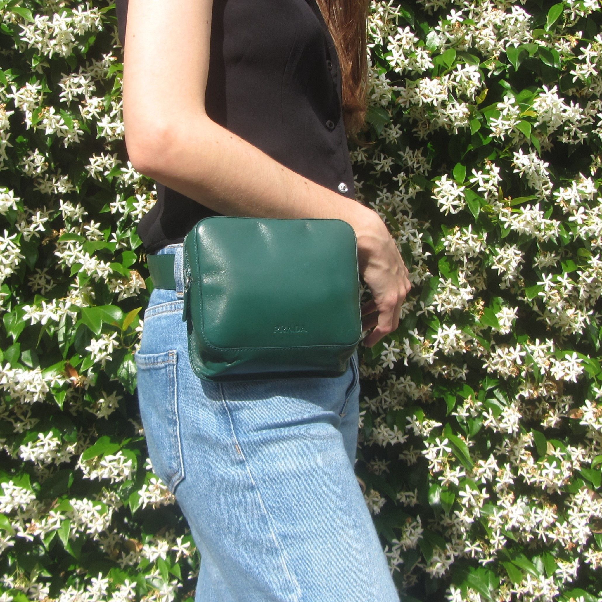 image of Prada Ss 1999 Waistbag in Emerald Green, Women's