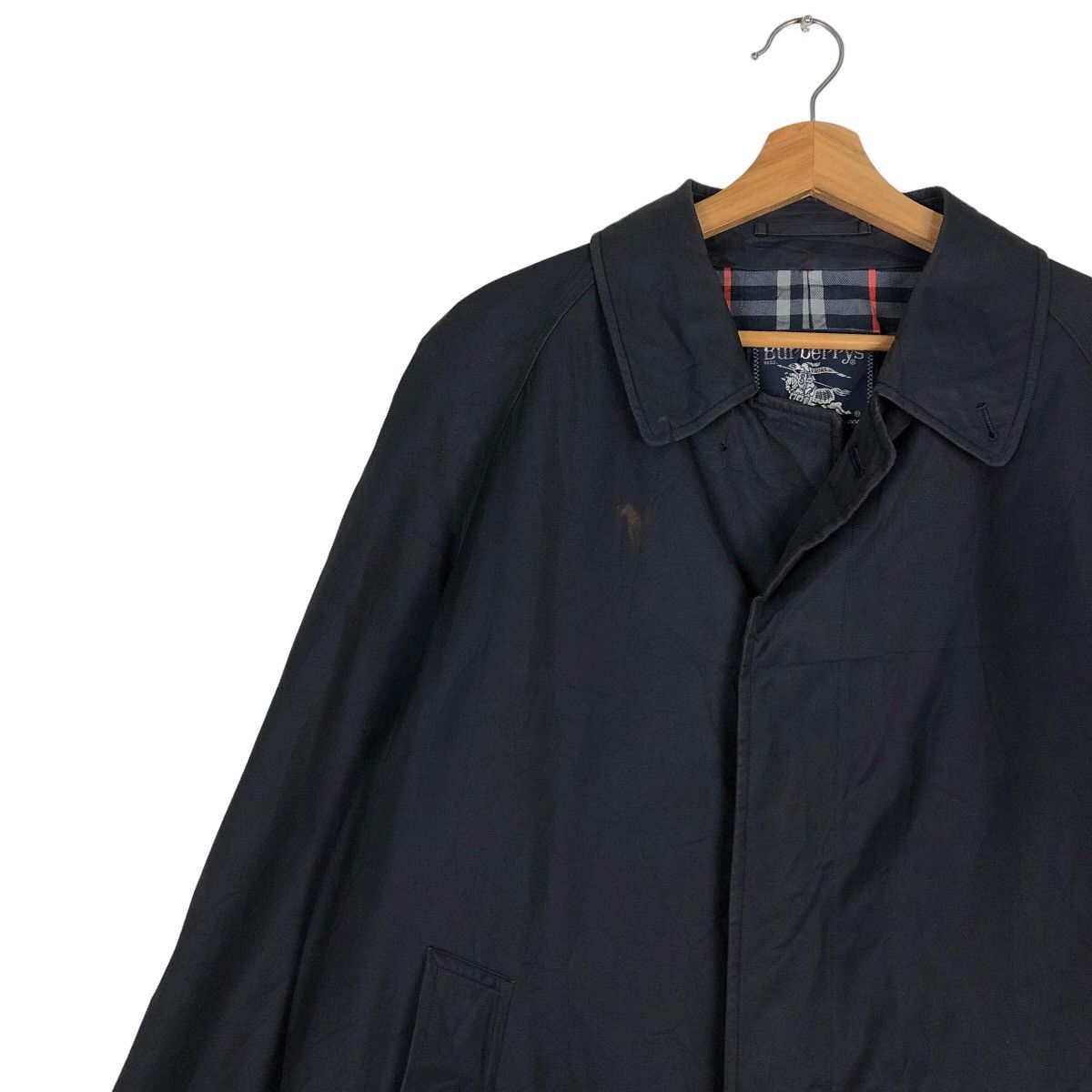 Burberry 🔥Vtg Long Jacket Trench Burberrys Nova Check Design Size US M / EU 48-50 / 2 - 7 Thumbnail