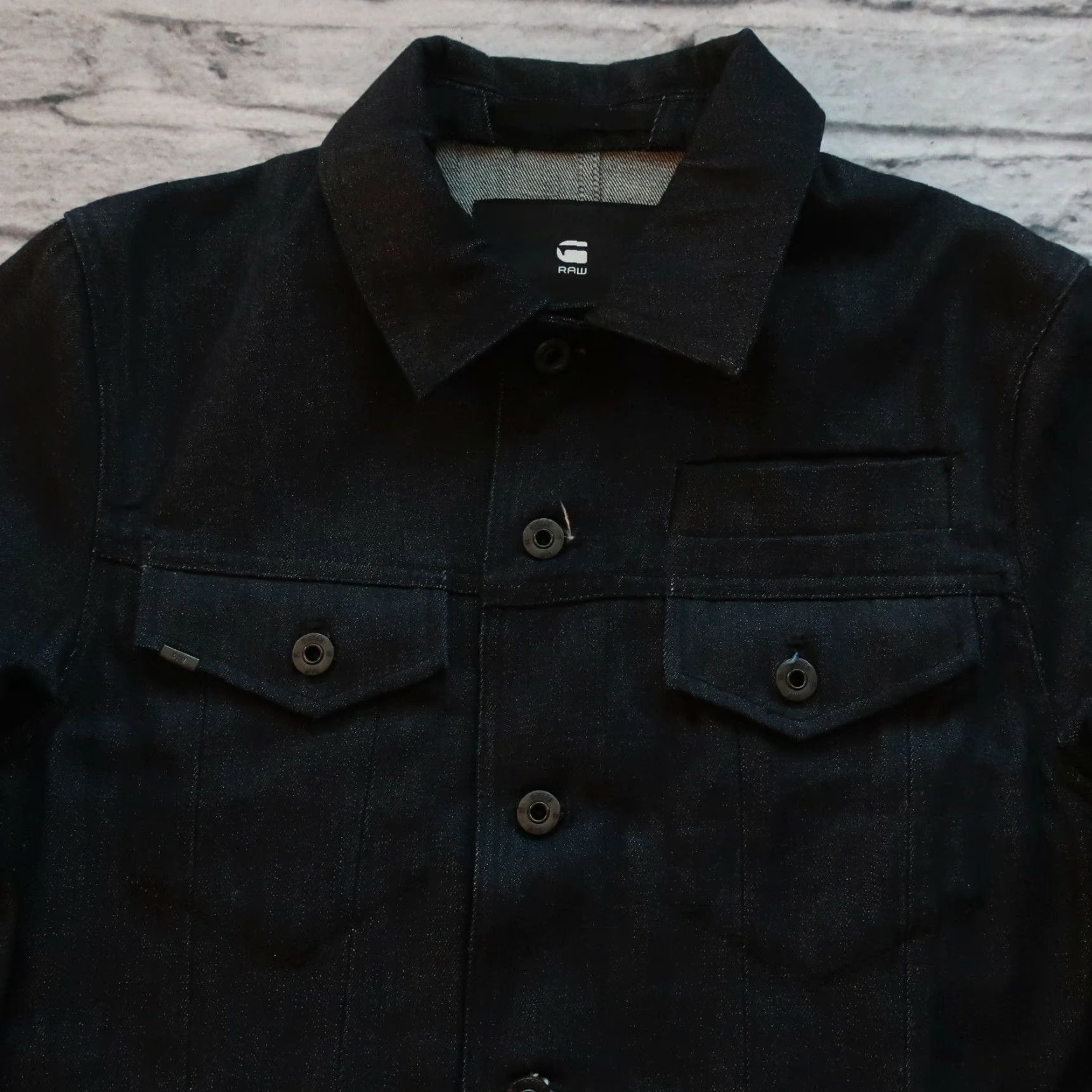 G-Star G-Star D-Stak Denim Trucker Jean Jacket Mens Small Dark Wash Size US 29 - 2 Thumbnail