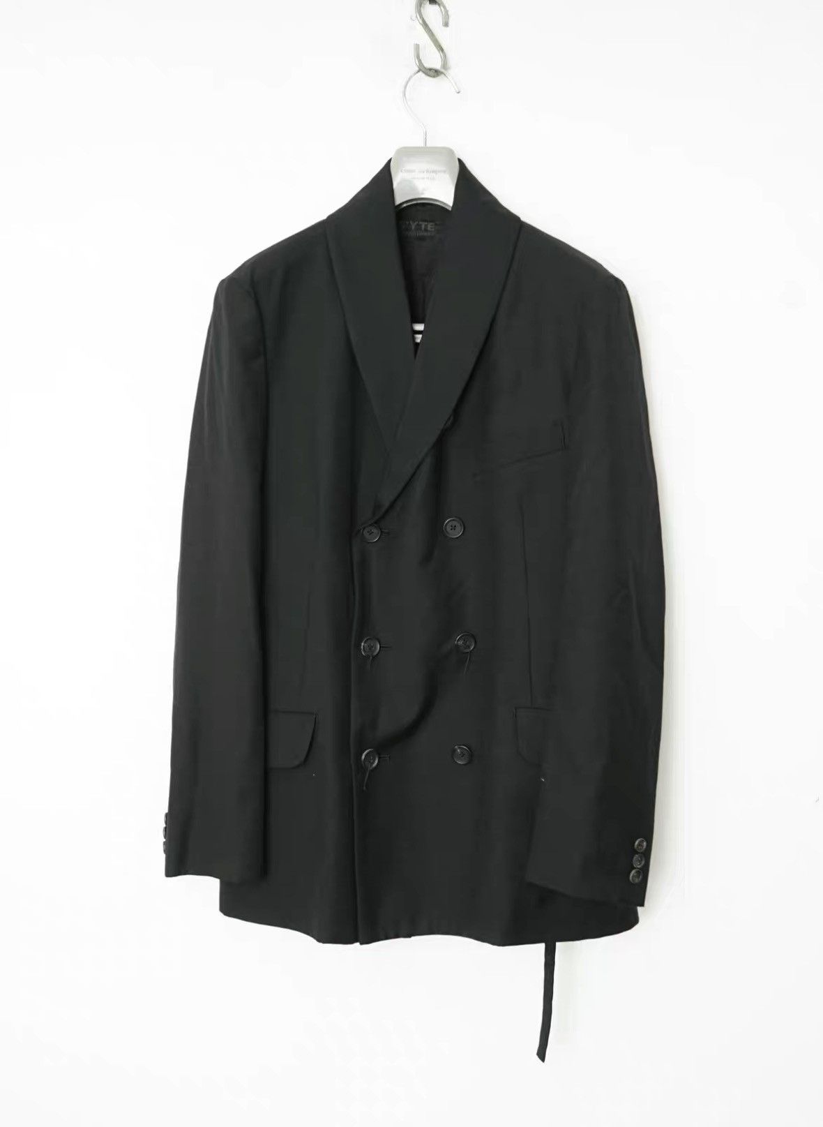 Yohji Yamamoto Wool Blend Shawl Collar Jacket