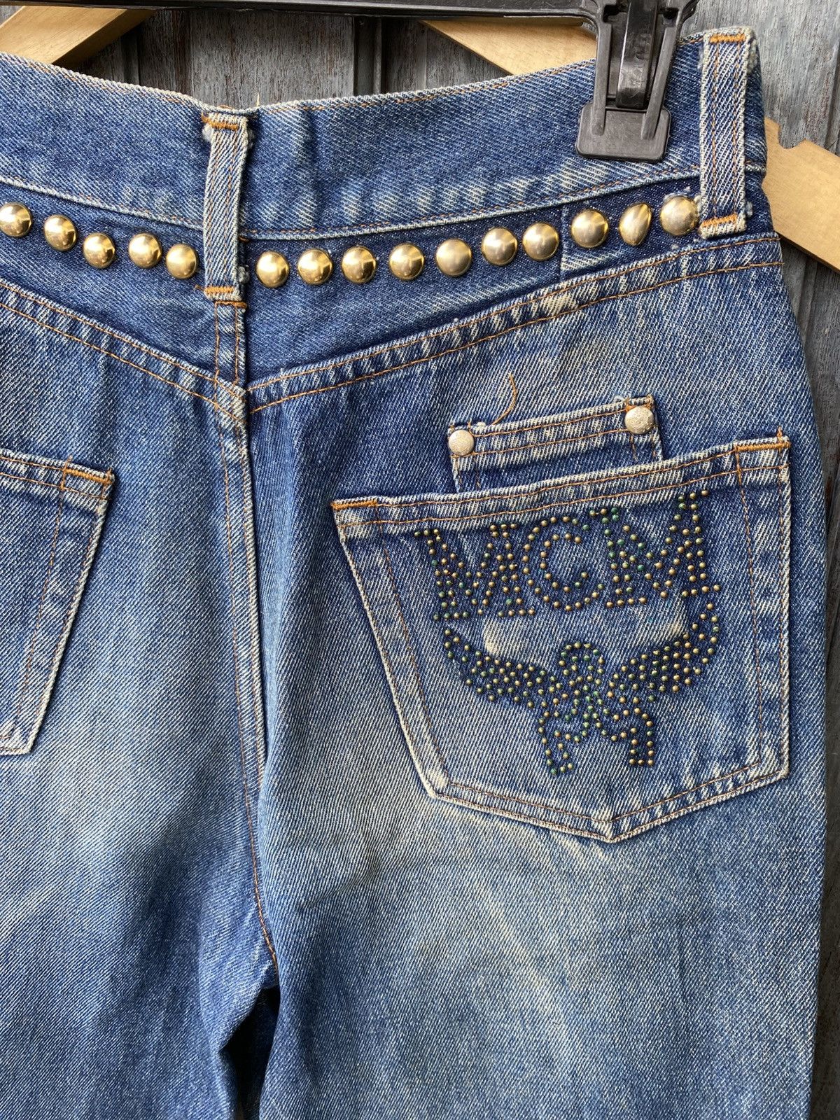 MCM MCM Vintage Jeans Denim Studded Rare Y2K Luxury With Rivet Size US 29 - 10 Thumbnail