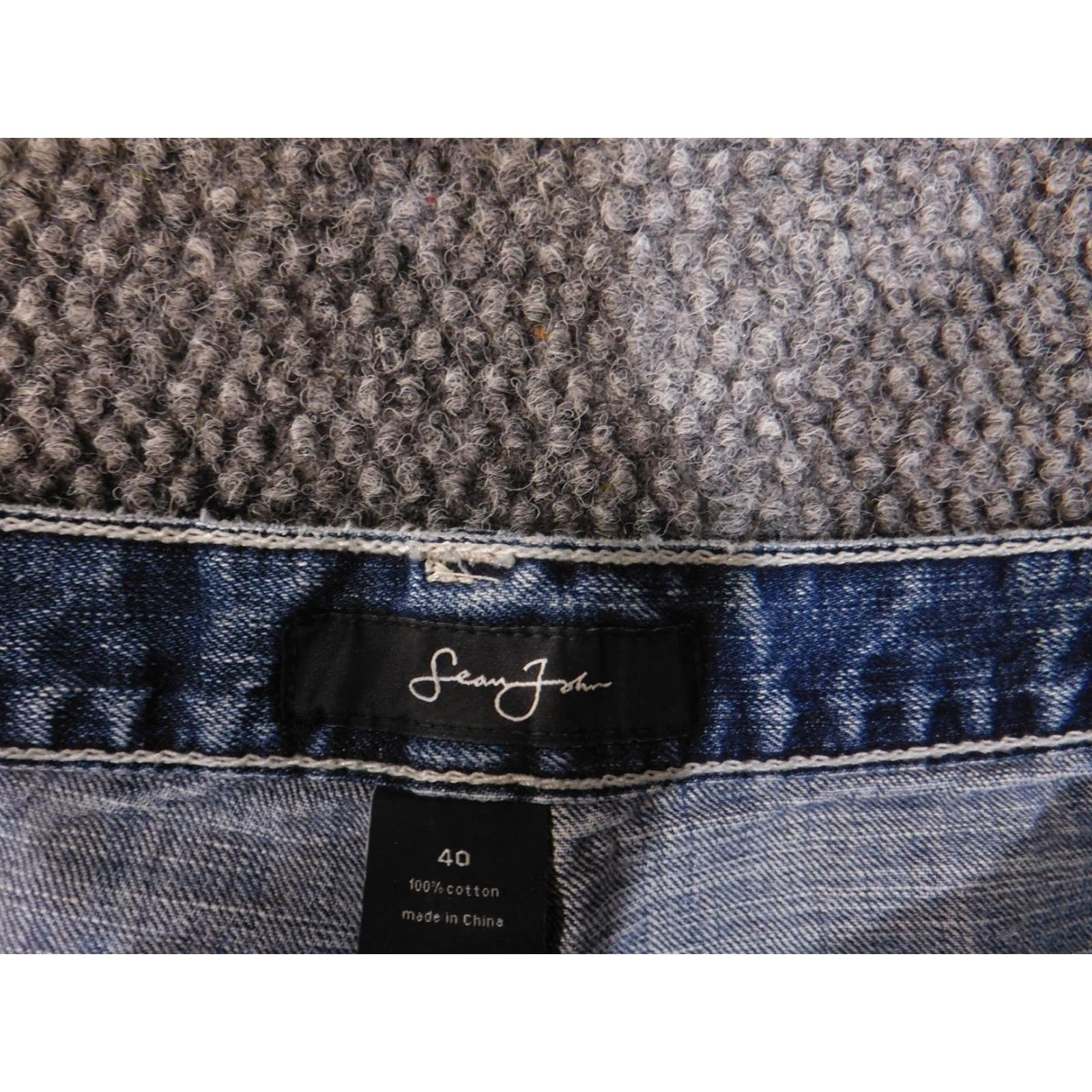 Sean John Sean John Jeans Mens 40 Blue Baggy Fit Straight Leg Denim Classic Hip Hop Style Shirt/Jeans? Size US 40 / EU 56 - 3 Thumbnail