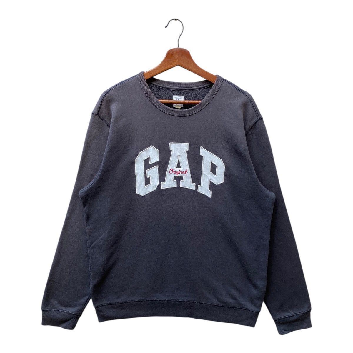 Gap Vintage Gap Original Sweatshirt Spellout Pullover Sun Faded Size US L / EU 52-54 / 3 - 1 Thumbnail