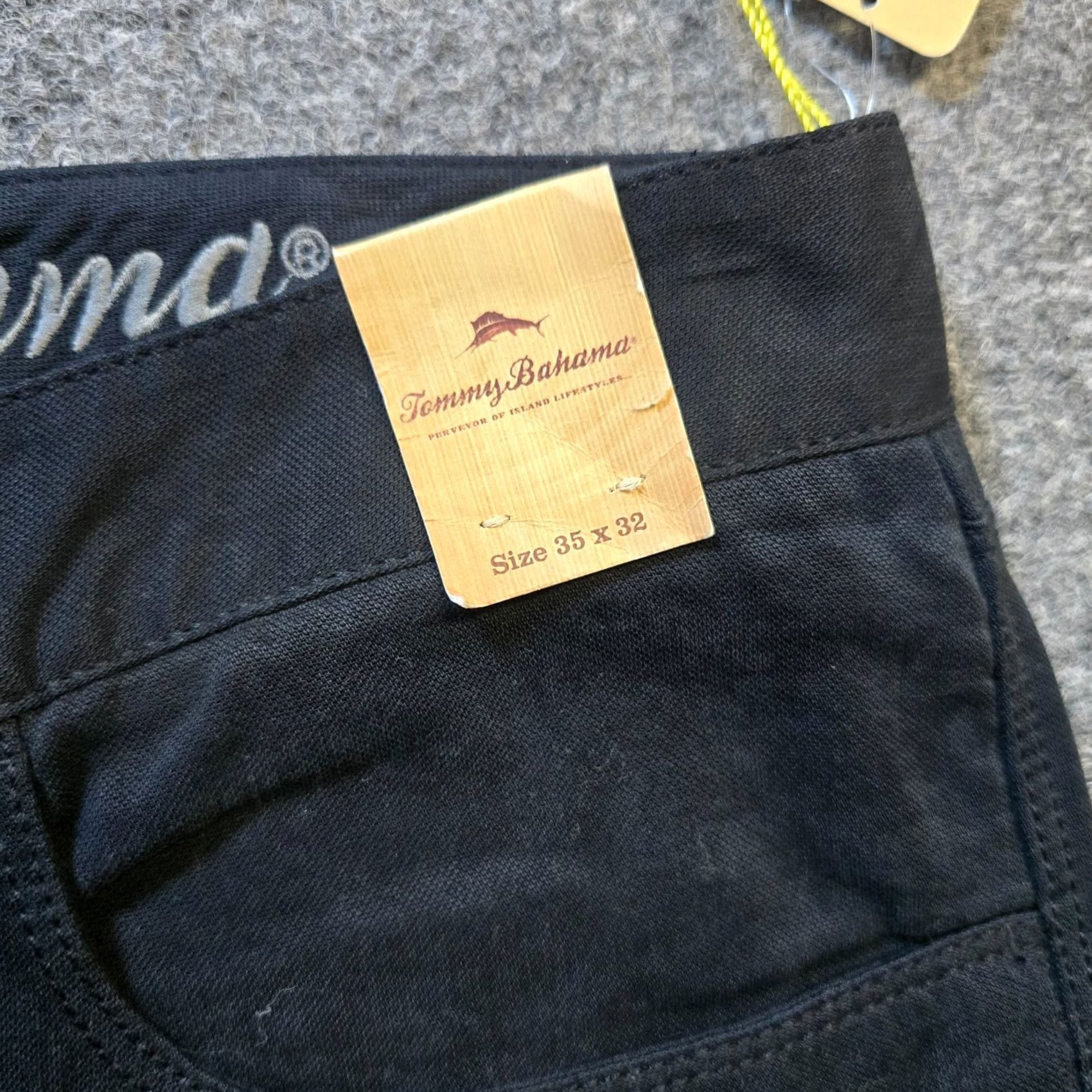 Tommy Bahama Tommy Bahama Pants Mens Size 35x32 Black Tencel Straight Leg Capsule Minimal Size US 35 - 3 Thumbnail