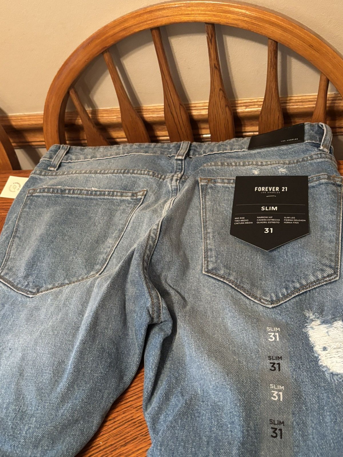 Forever 21 Forever 21 Men’s Jeans Slim Distressed Jeans Size 31 NWT New Size US 31 - 9 Thumbnail