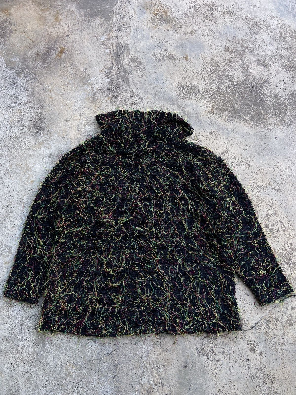 Vintage Archive Comme Des Garcons Style Look Shaggy Fringe Jumper Size US M / EU 48-50 / 2 - 6 Thumbnail