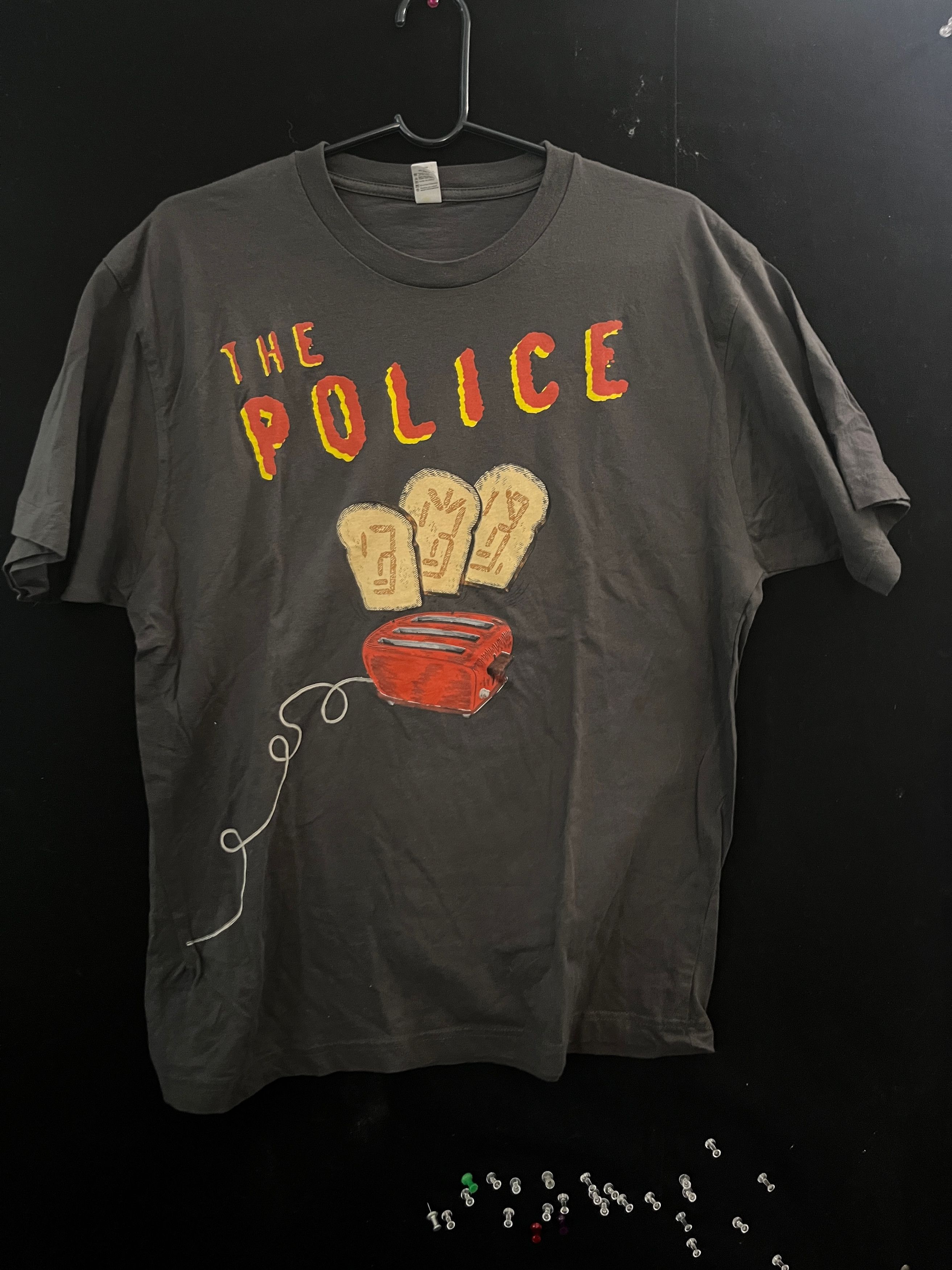 VINTAGE 2008 THE POLICE TOAST IN THE MACHINE TOUR SHIRT