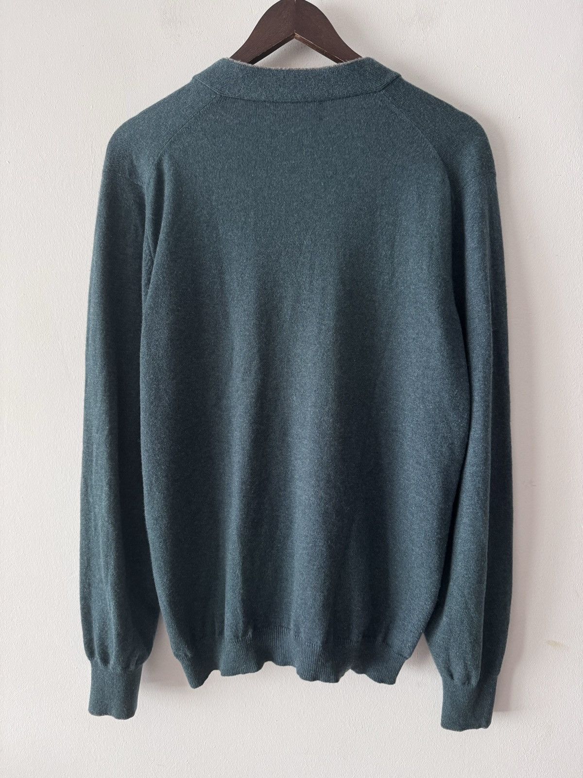 Brunello Cucinelli 🔥🔥 Brunello Cucinelli Green Cashmere Cardigan Size US L / EU 52-54 / 3 - 2 Thumbnail