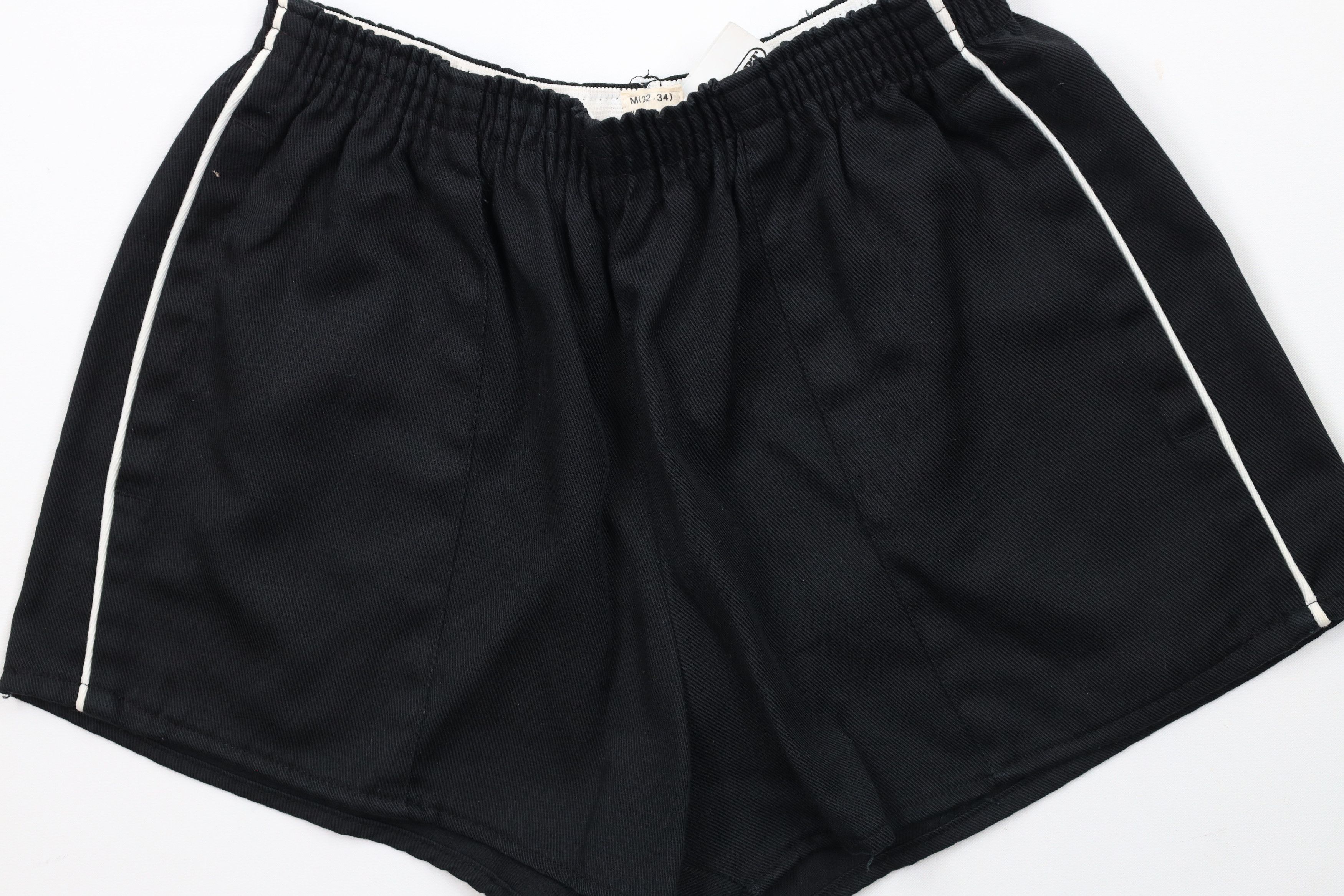 Vintage Vintage 70s Streetwear Running Short Shorts Black USA Size 23" - 3 Thumbnail